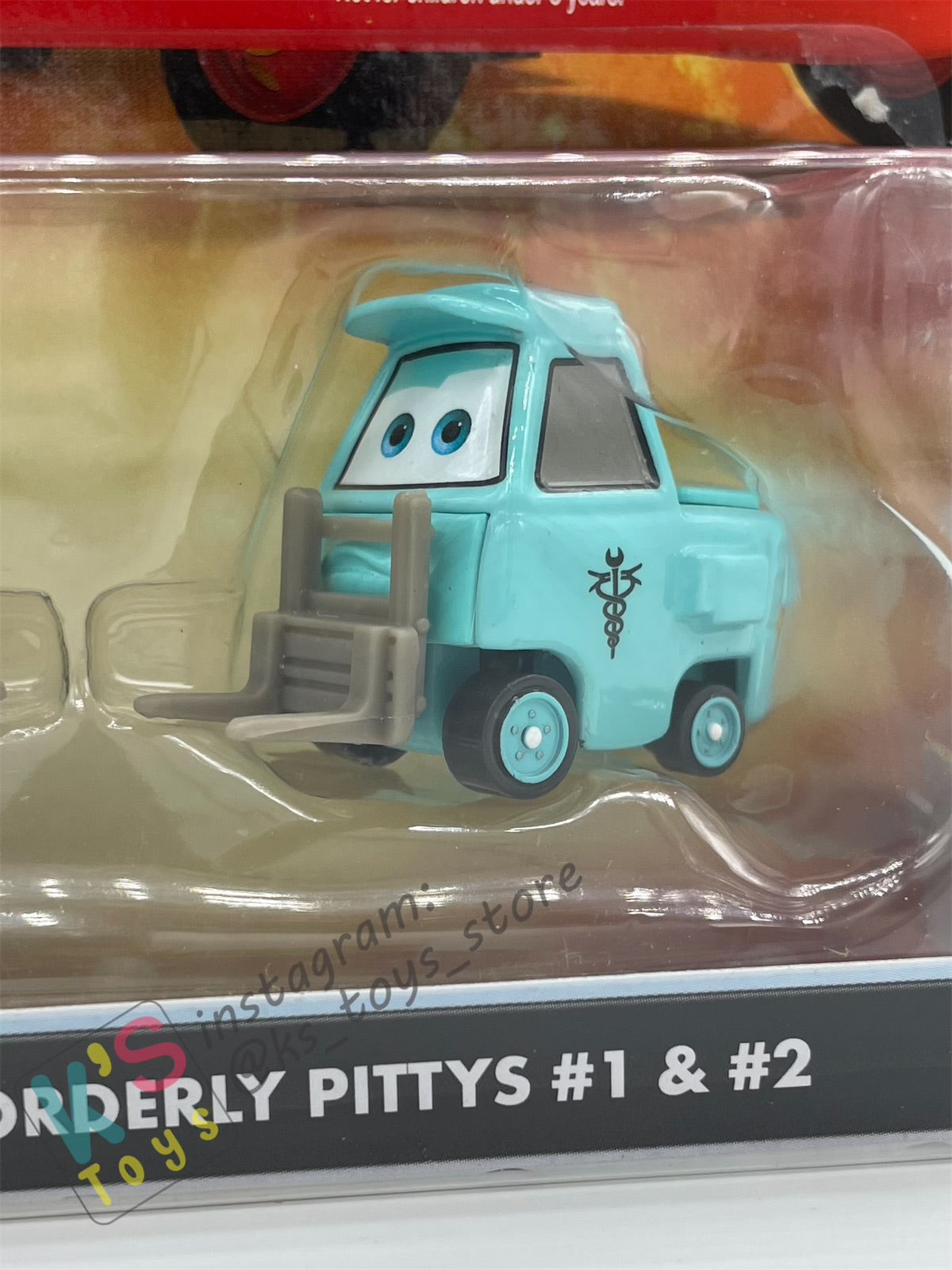 DISNEY PIXAR CARS "ORDERLY PITTYS #1 & #2" RESCUE SQUAD MATER SERIES - Cars Toon - BNIP
