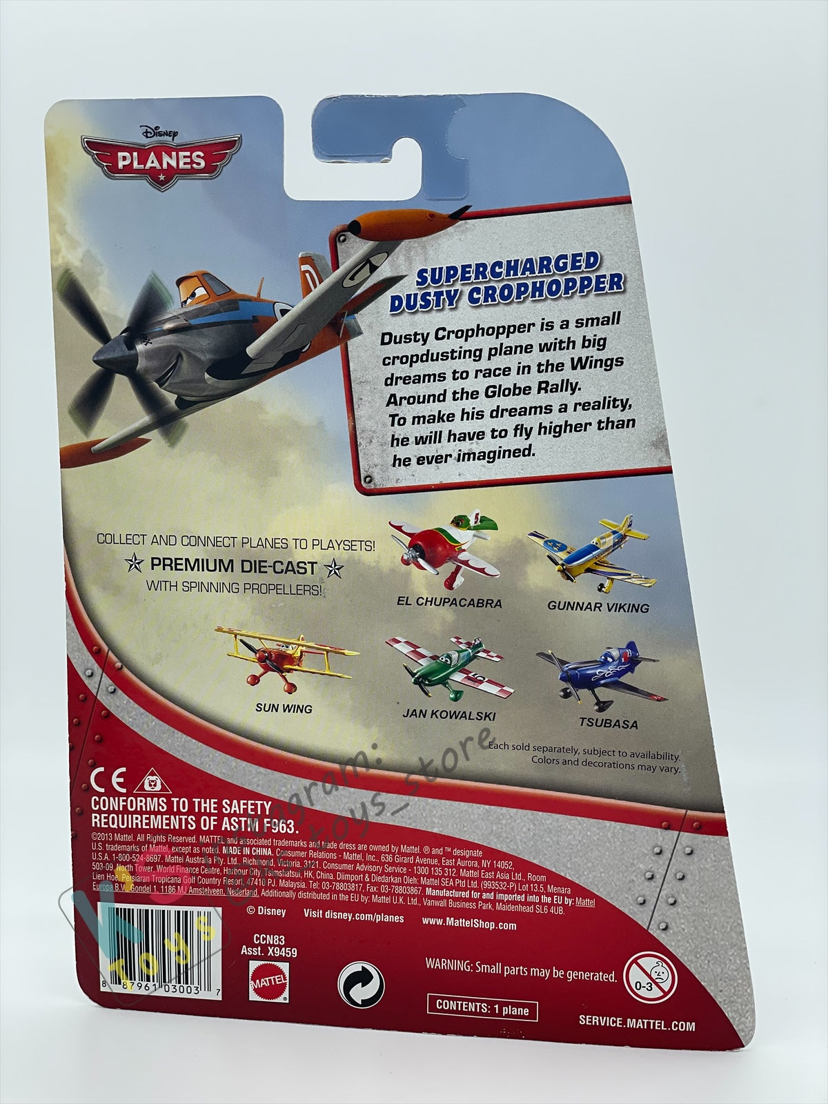 DISNEY PLANES BY MATTEL - SUPERCHARGED DUSTY CROPHOPPER - BNIP