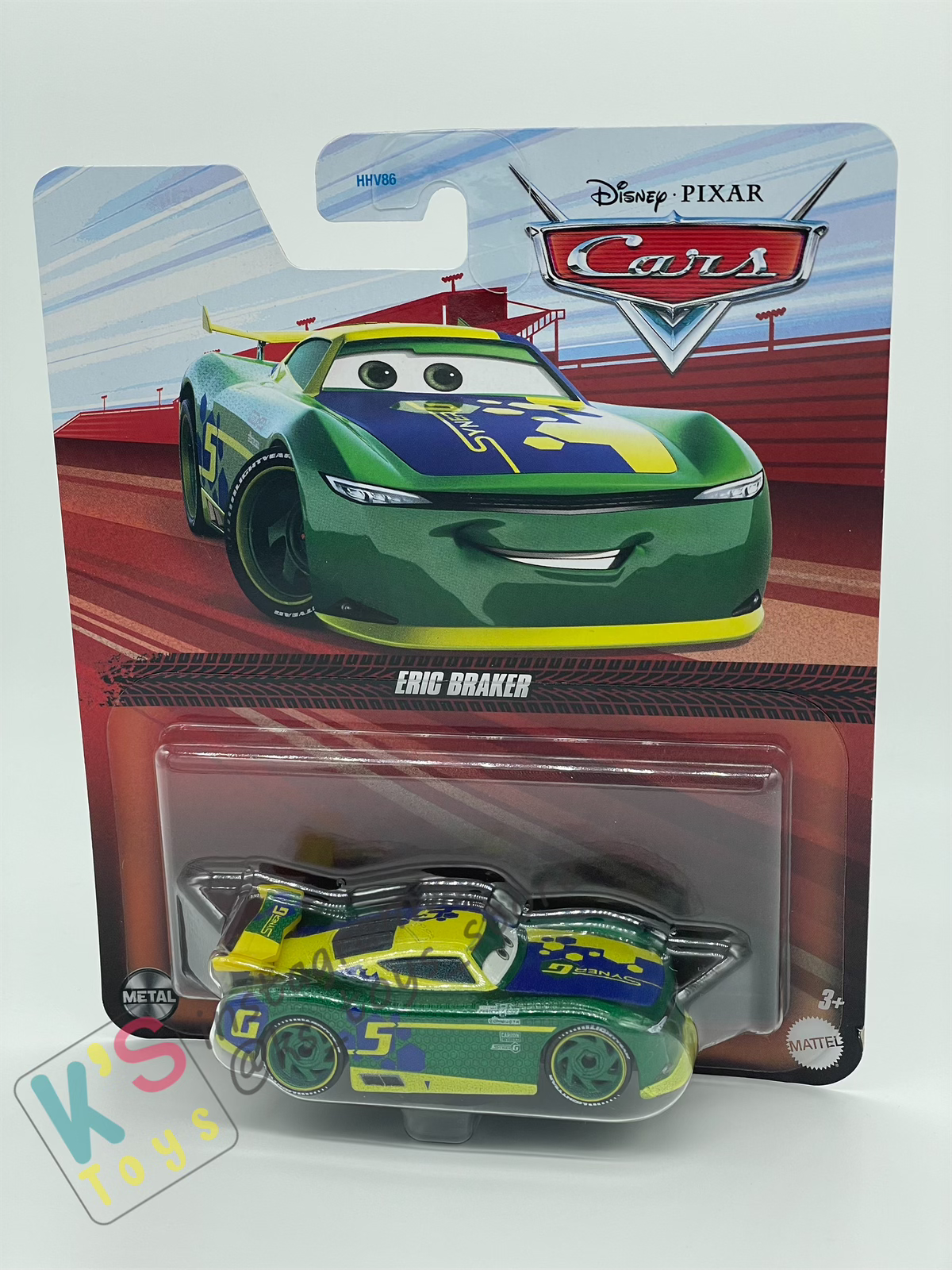 DISNEY PIXAR CARS BY MATTEL, ERIC BRAKER - 2024 RE-RELEASED - BNIP