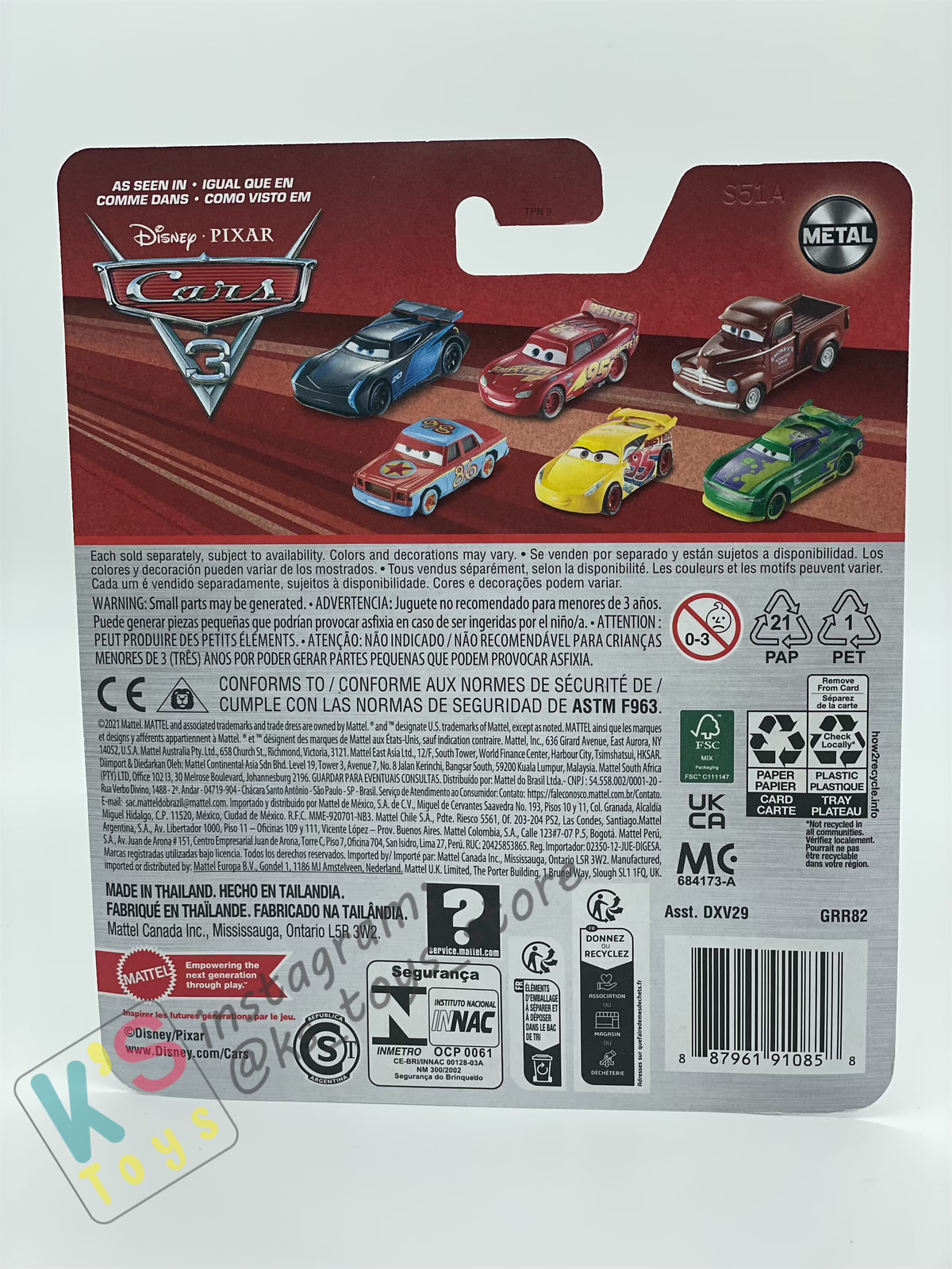 DISNEY PIXAR CARS BY MATTEL - "VIEW ZEEN RACING TRACTOR" cars 3 - 2024 RE-RELEASED - BNIP