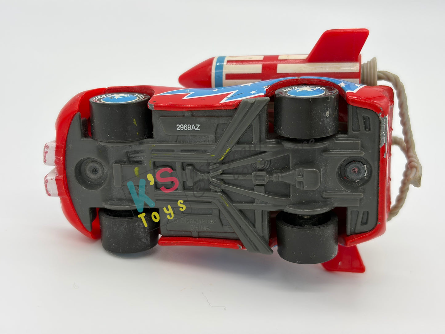 PRE-OWNED / LOOSE DISNEY PIXAR CARS - "DAREDEVIL LIGHTNING MCQUEEN WITH TEETH" - MATER THE GREATER 4-PACK - GOOD CONDITION