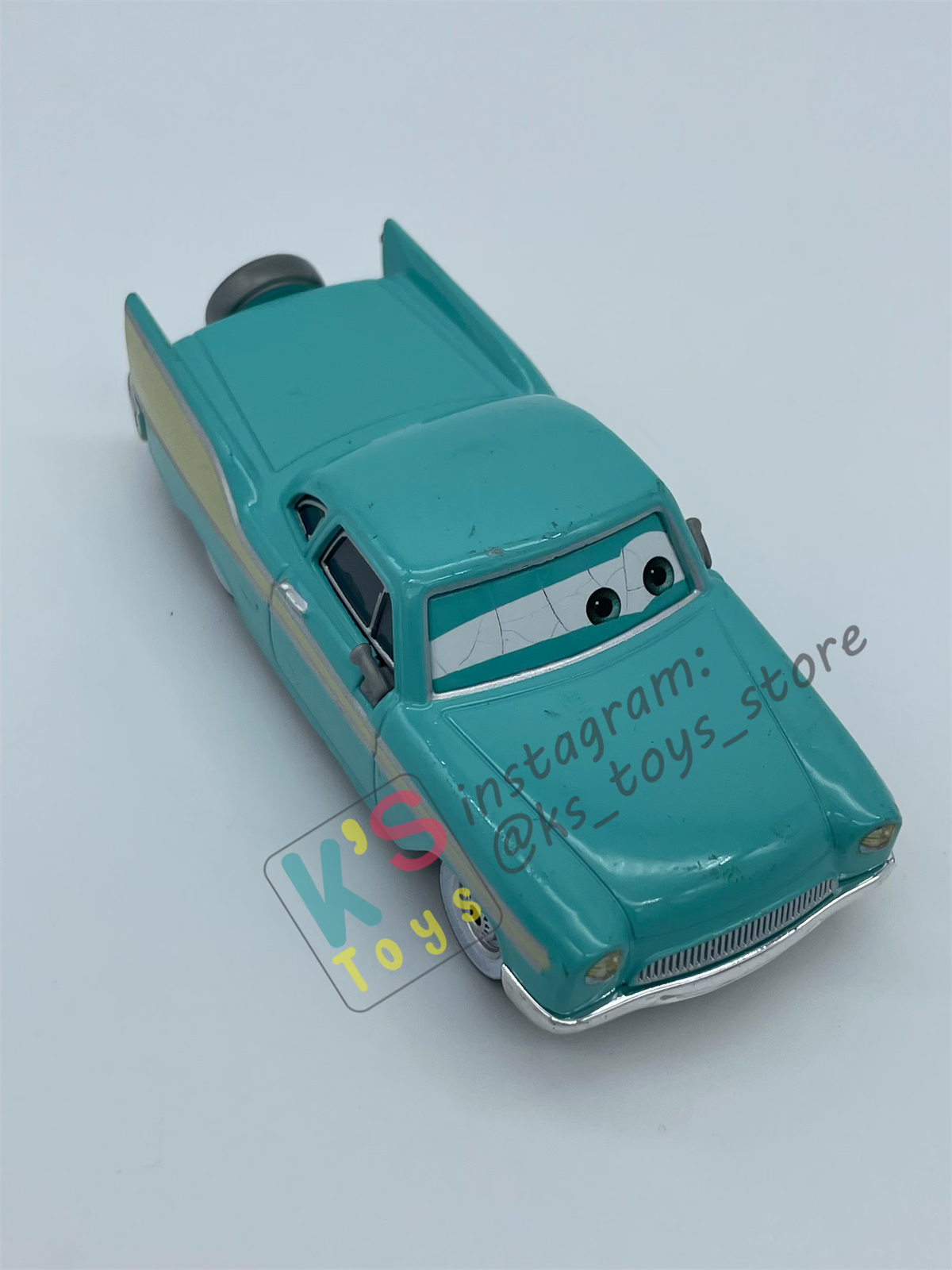 PRE-OWNED / LOOSE DISNEY PIXAR CARS - "DEREK DECALS DOBBS" - FINAL LAP SERIES - PLAYED IN GOOD CONDITION
