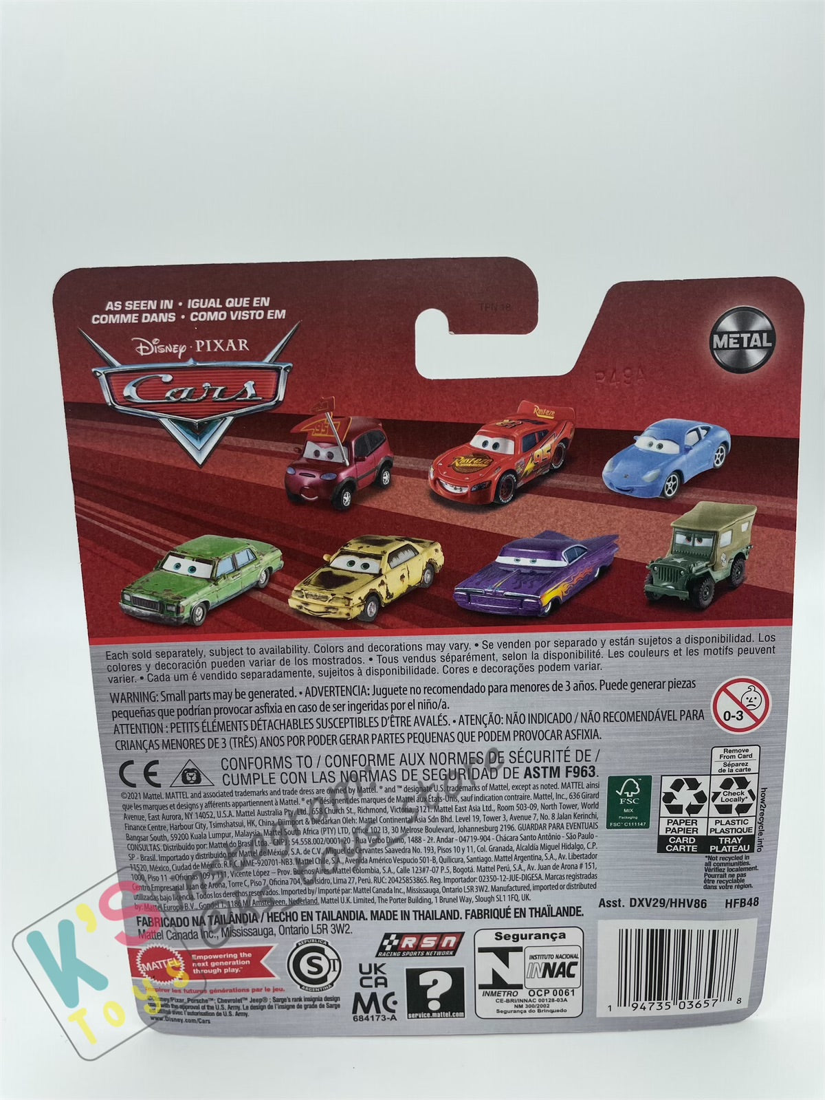 DISNEY PIXAR CARS BY MATTEL, DONNA PITS - 2022 RE-RELEASED - BNIP