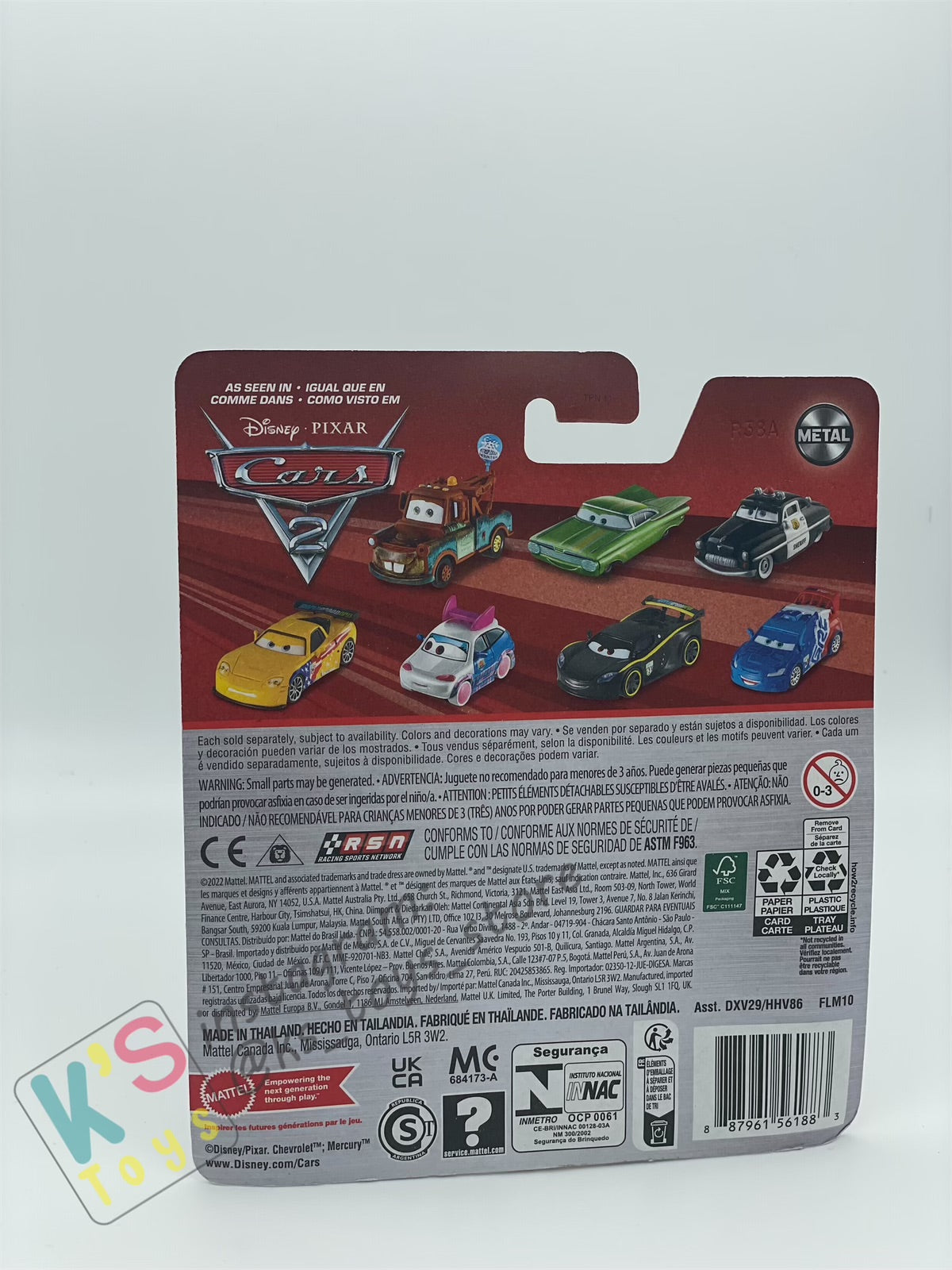 DISNEY PIXAR CARS BY MATTEL, FRANCESCO - 2023 RE-RELEASED - BNIP