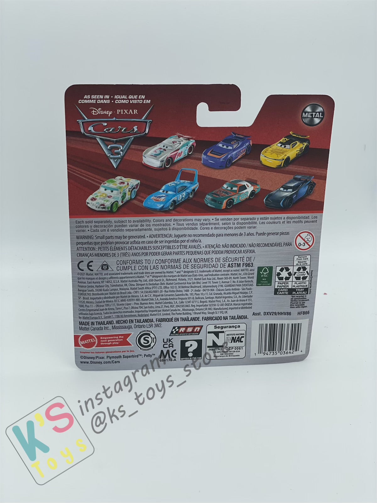 DISNEY PIXAR CARS BY MATTEL, FLIP DOVER - 2022 RE-RELEASED - BNIP