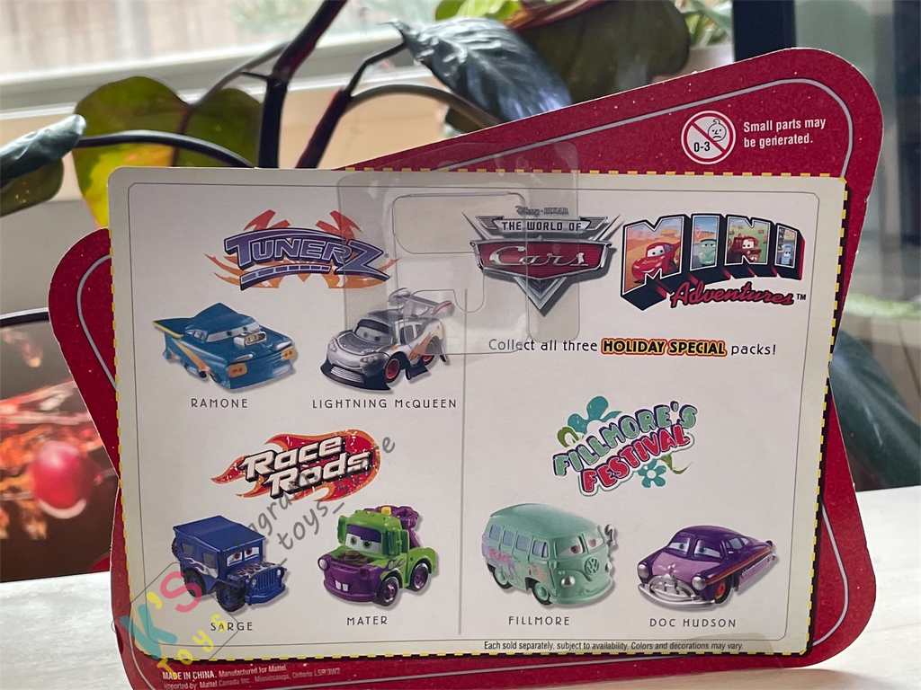 Mini Adventures Special Holiday 2 pack, Disney Pixar Cars - Lightning McQueen and Ramone - Tunerz - BNIP