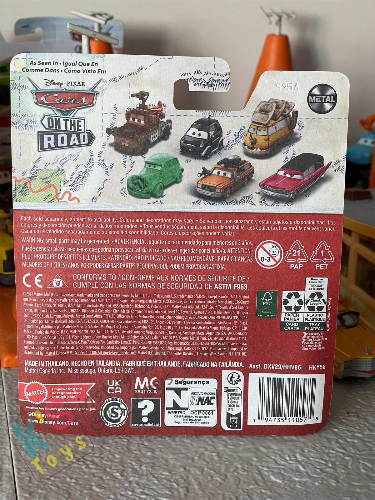 DISNEY PIXAR CARS BY MATTEL - "SQUAT" CARS ON THE ROAD - 2023 NEW RELEASE - BNIP