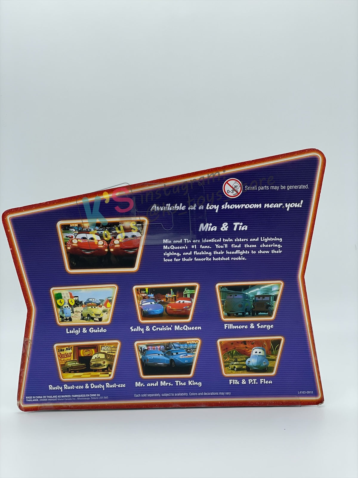 Disney Pixar Cars 1:55 by Mattel 2-Pack SUPERCHARGED, MIA & TIA - BNIP