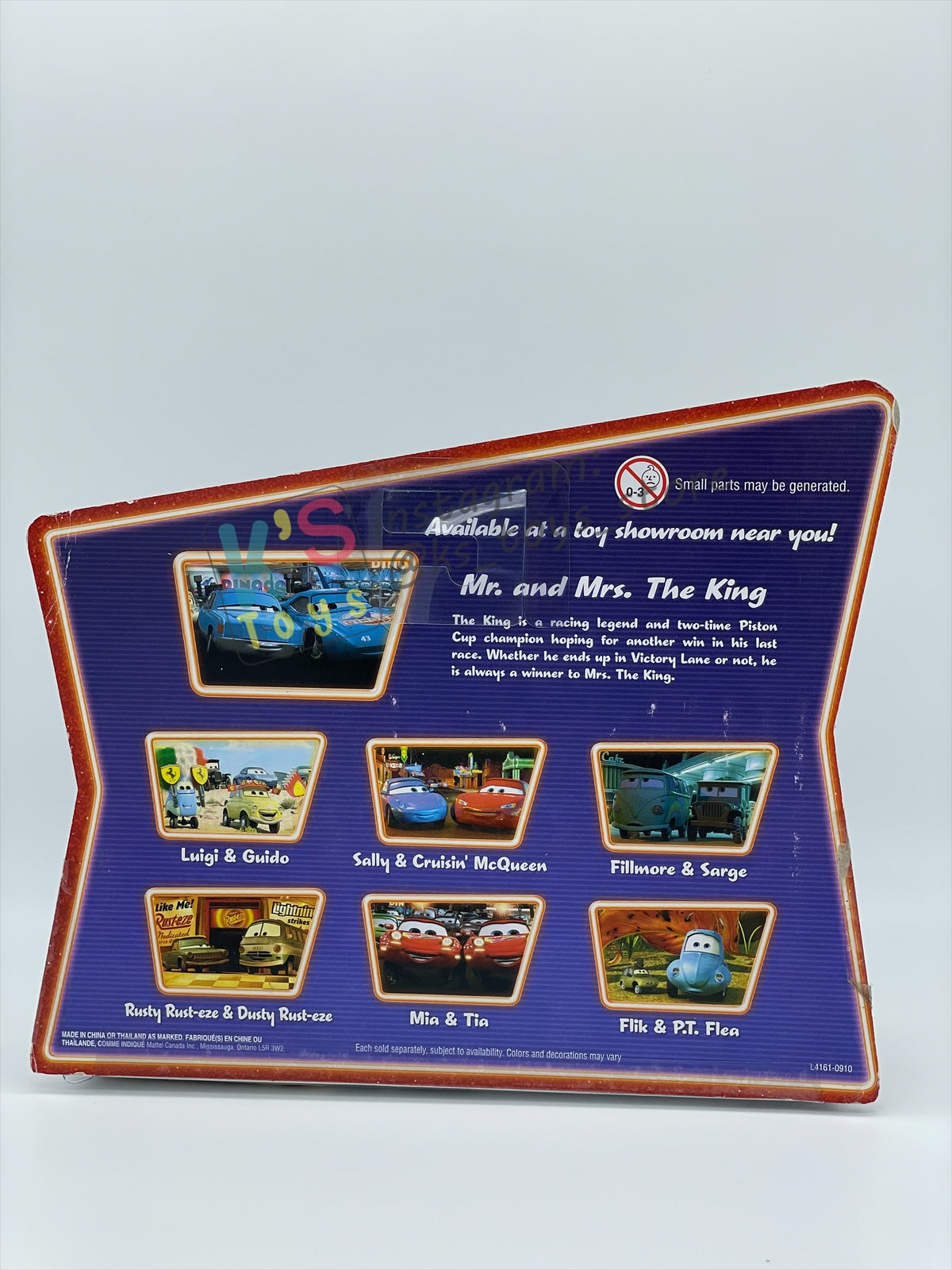 Disney Pixar Cars 1:55 by Mattel 2-Pack MOVIE MOMENTS SUPERCHARGED, MR. AND MRS. THE KING - BNIP