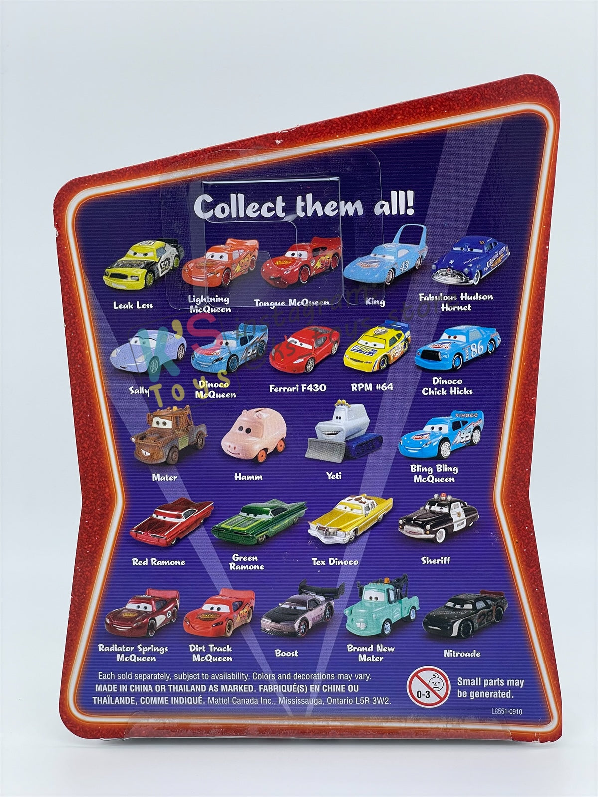 DISNEY PIXAR CARS 1:55 BY MATTEL, BLING BLING LIGHTNING MCQUEEN - SUPERCHARGED SERIES - BNIP