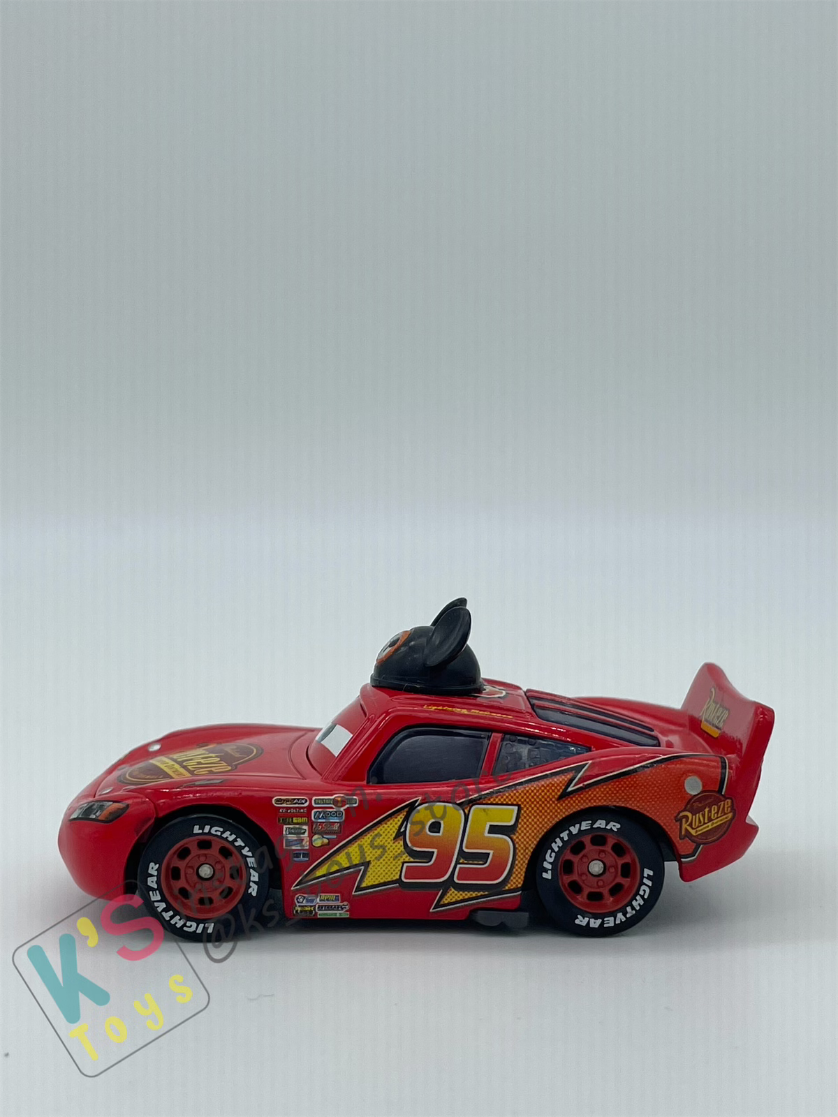 PRE-OWNED / LOOSE DISNEY PIXAR CARS - "LIGHTNING MCQUEEN AS MICKEY - DISNEY PARKS EXCLUSIVE - MINT CONDITION