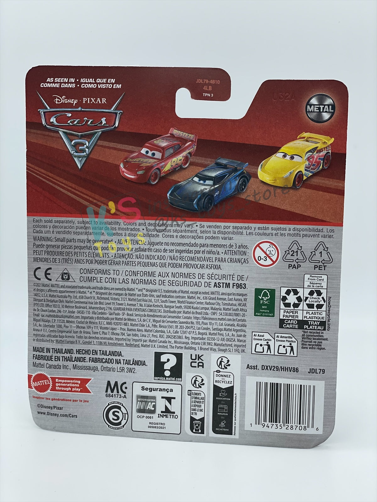 DISNEY PIXAR CARS 1:55 BY MATTEL, FISHTAIL - THUNDER HOLLOWS SERIES - 2025 RE-RELEASED - BNIP