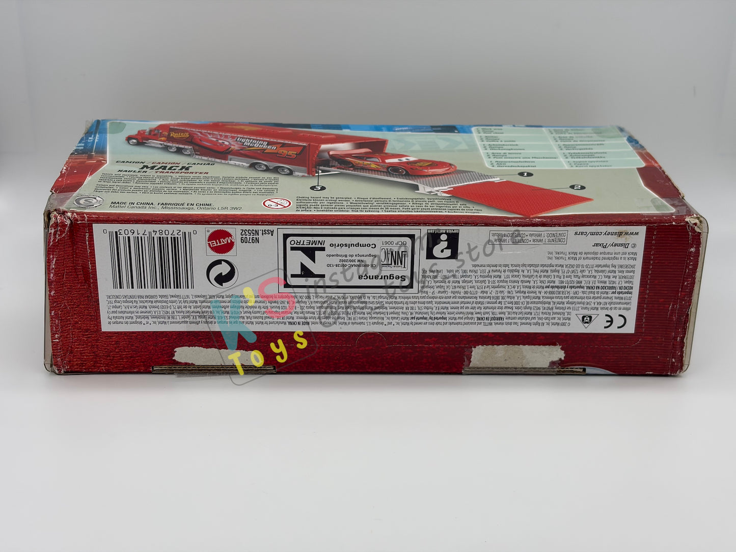 HAULERS DISNEY CARS BY MATTEL, "MACK CARS 1 HAULERS" - CARS SERIES - BNIP (BLISTER IS YELLOWING)