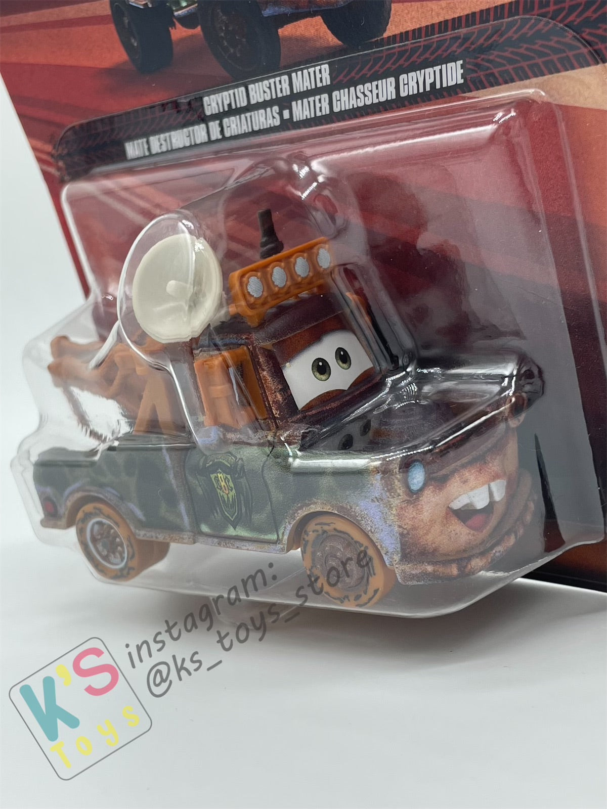 DISNEY PIXAR CARS, CRYPTID BUSTER MATER - 2024 RE-RELEASED - BNIP