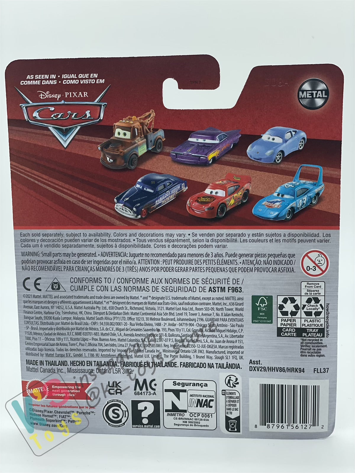 DISNEY PIXAR CARS BY MATTEL, FILLMORE - 2024 RE-RELEASED - BNIP