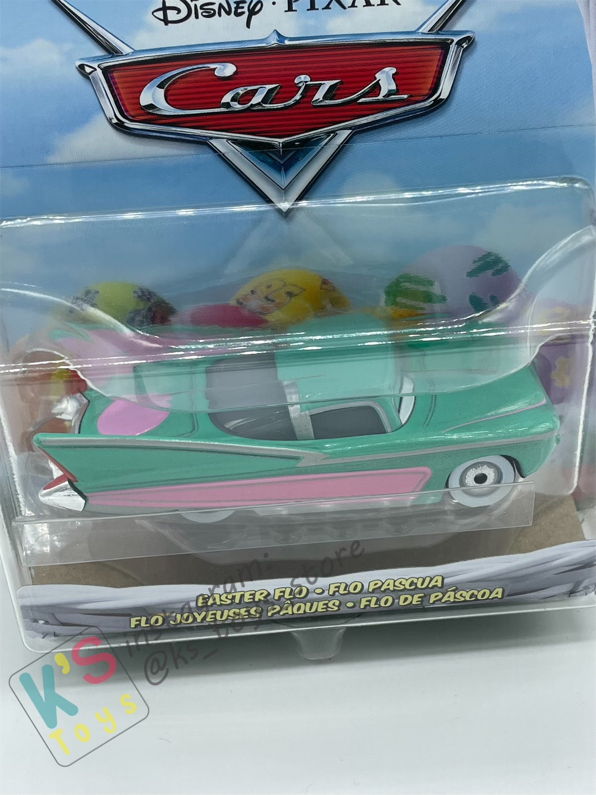 DISNEY PIXAR CARS BY MATTEL, "EASTER FLO" EASTER SERIES - BNIP