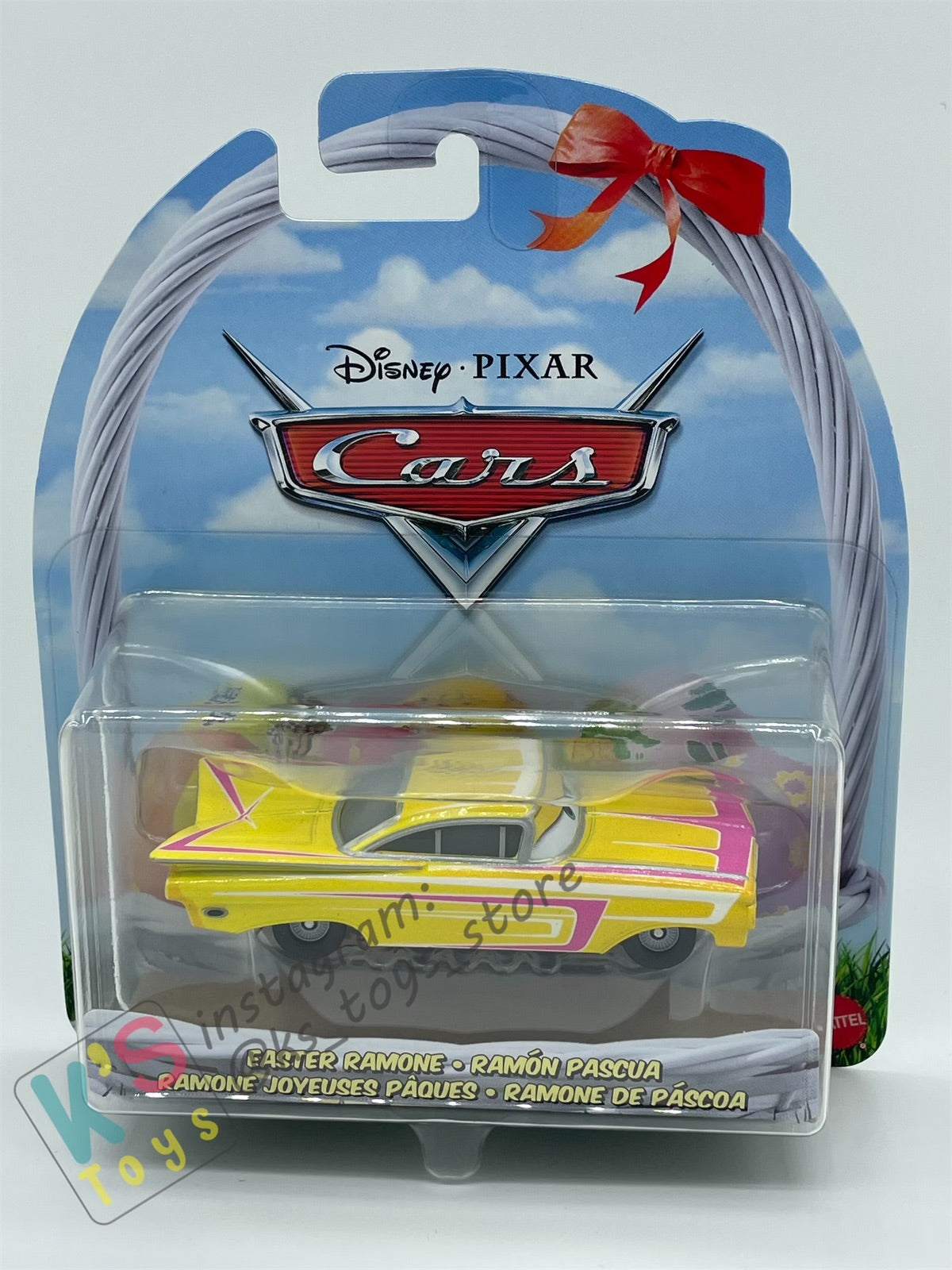 DISNEY PIXAR CARS BY MATTEL, "EASTER RAMONE" EASTER SERIES - BNIP