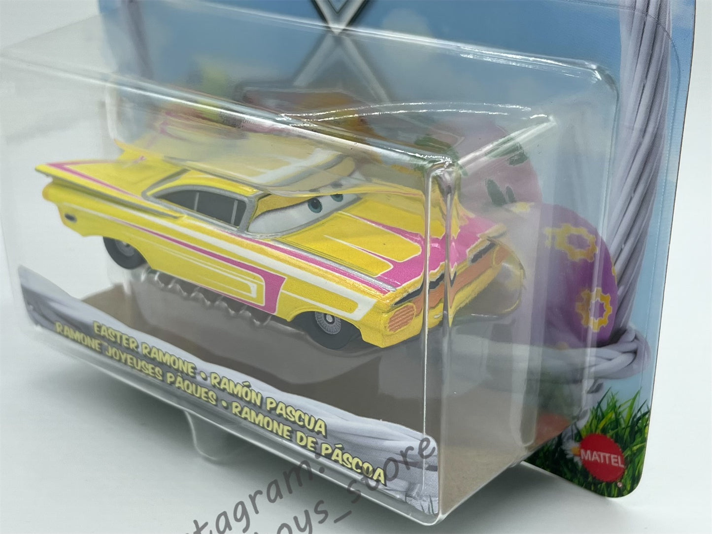 DISNEY PIXAR CARS BY MATTEL, "EASTER RAMONE" EASTER SERIES - BNIP