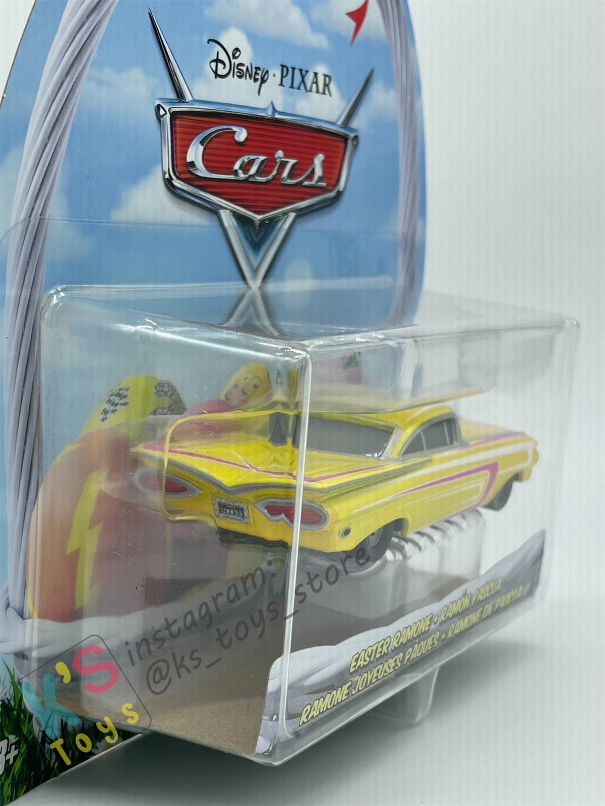 DISNEY PIXAR CARS BY MATTEL, "EASTER RAMONE" EASTER SERIES - BNIP