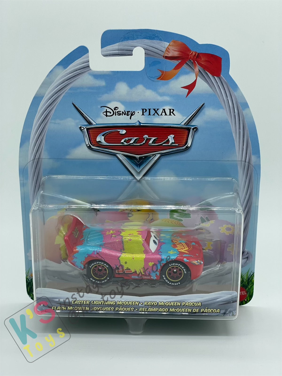DISNEY PIXAR CARS BY MATTEL, "EASTER LIGHTNING MCQUEEN" EASTER SERIES - BNIP