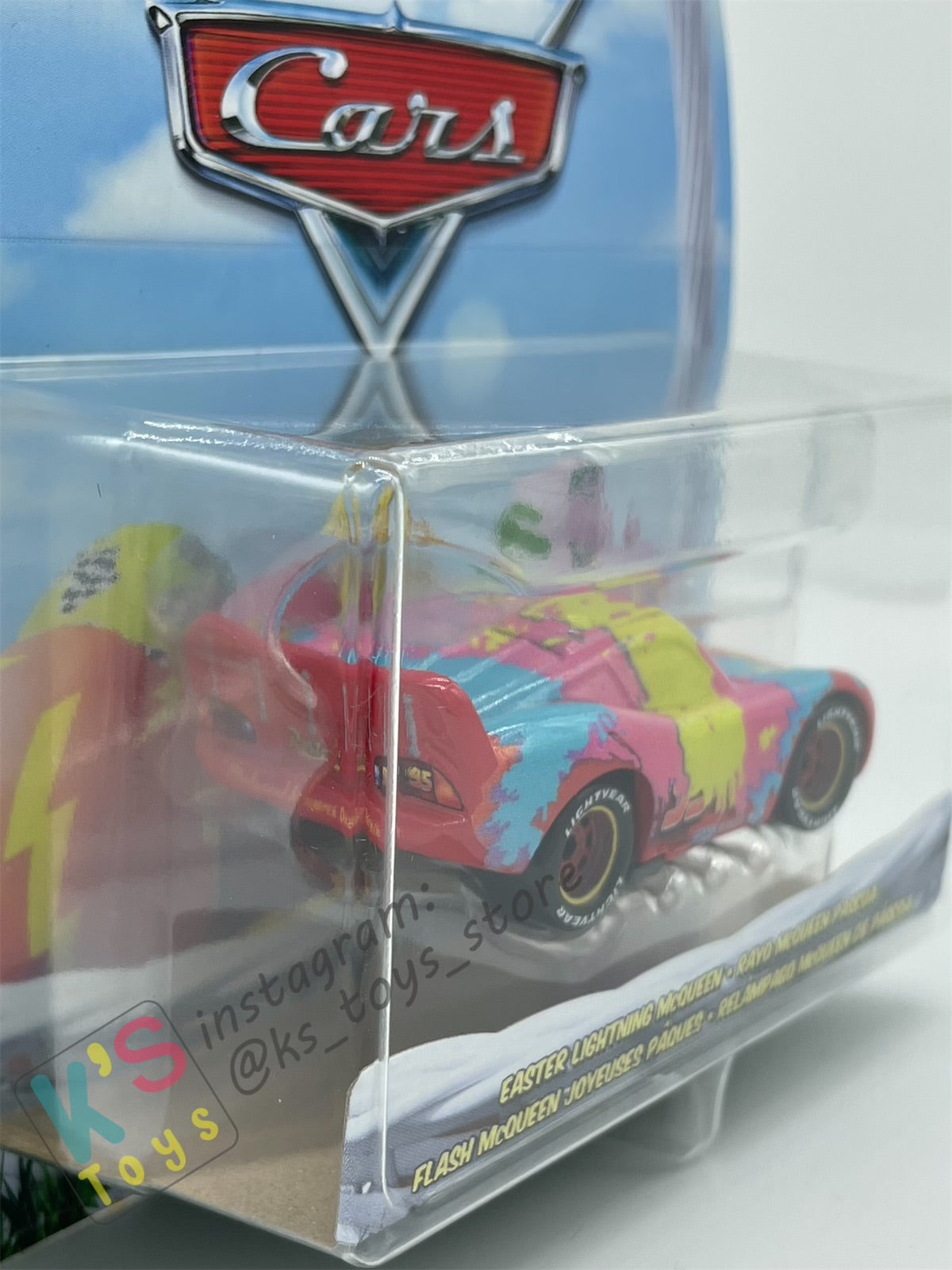 DISNEY PIXAR CARS BY MATTEL, "EASTER LIGHTNING MCQUEEN" EASTER SERIES - BNIP
