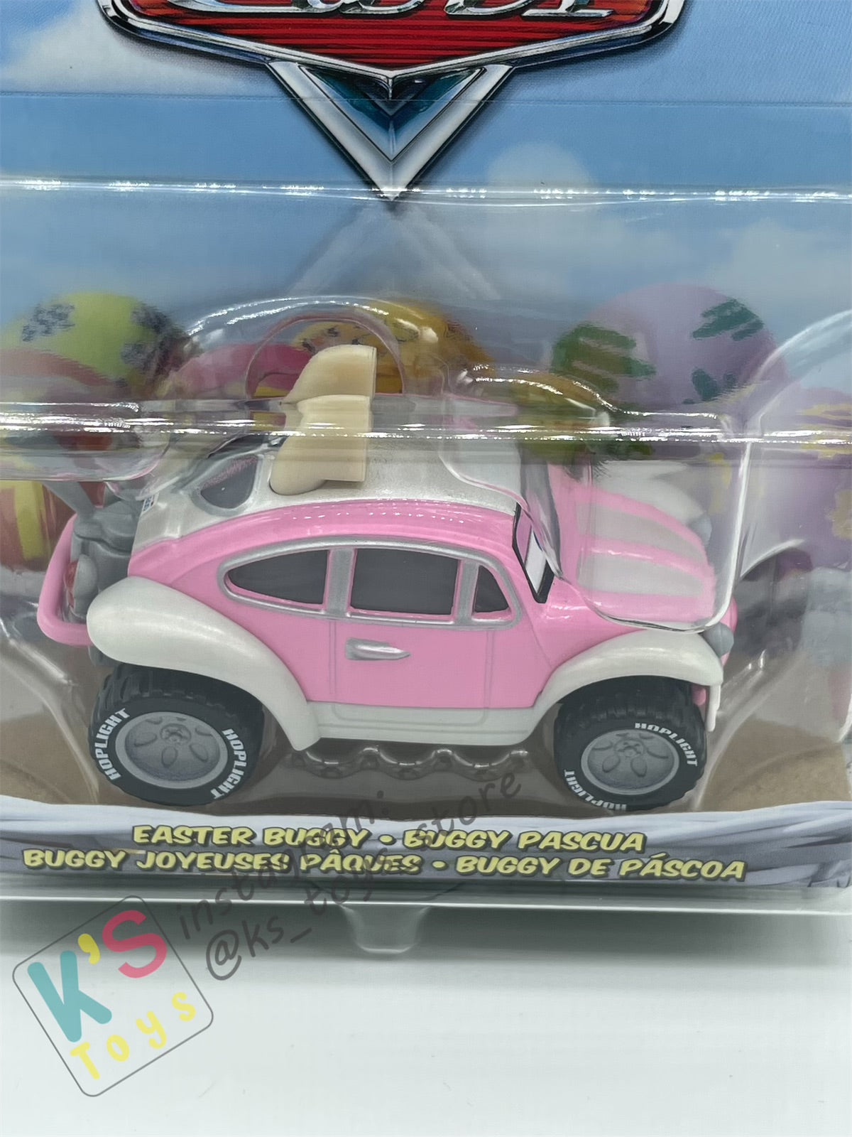 DISNEY PIXAR CARS BY MATTEL SIZE 1:55 "EASTER BUGGY" EASTER SERIES - BNIP