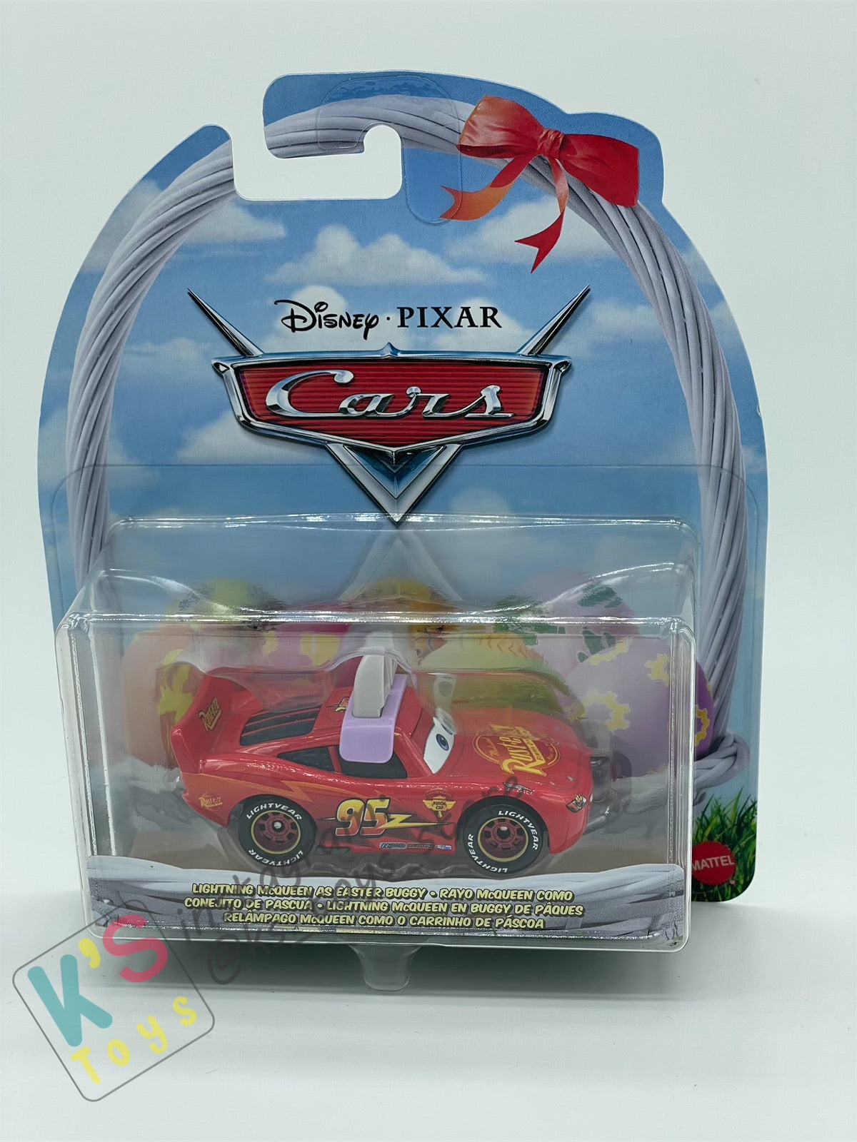 DISNEY PIXAR CARS BY MATTEL, "LIGHTNING MCQUEEN AS EASTER BUGGY" EASTER SERIES - BNIP