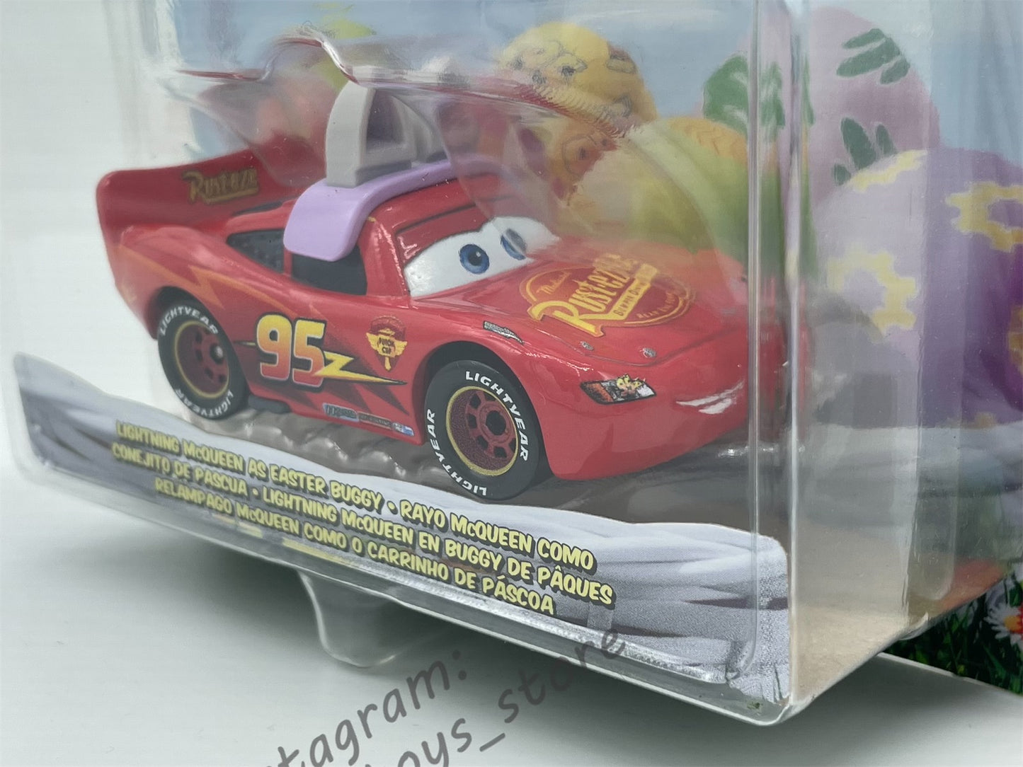 DISNEY PIXAR CARS BY MATTEL, "LIGHTNING MCQUEEN AS EASTER BUGGY" EASTER SERIES - BNIP
