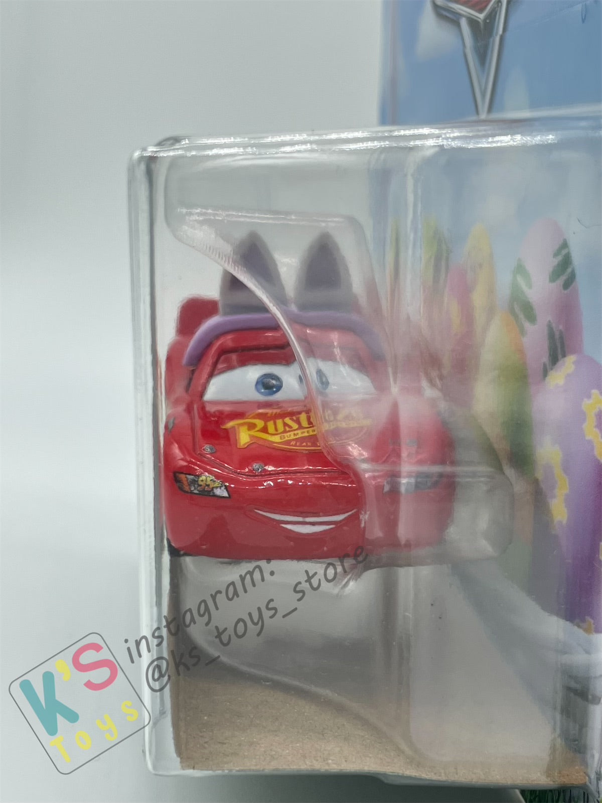 DISNEY PIXAR CARS BY MATTEL, "LIGHTNING MCQUEEN AS EASTER BUGGY" EASTER SERIES - BNIP