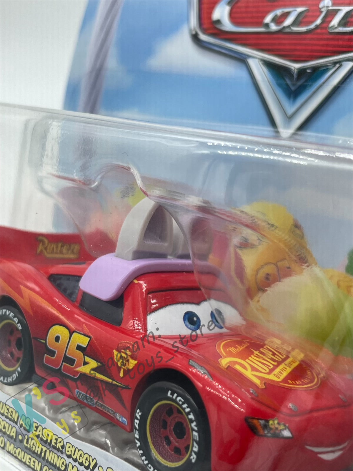 DISNEY PIXAR CARS BY MATTEL, "LIGHTNING MCQUEEN AS EASTER BUGGY" EASTER SERIES - BNIP
