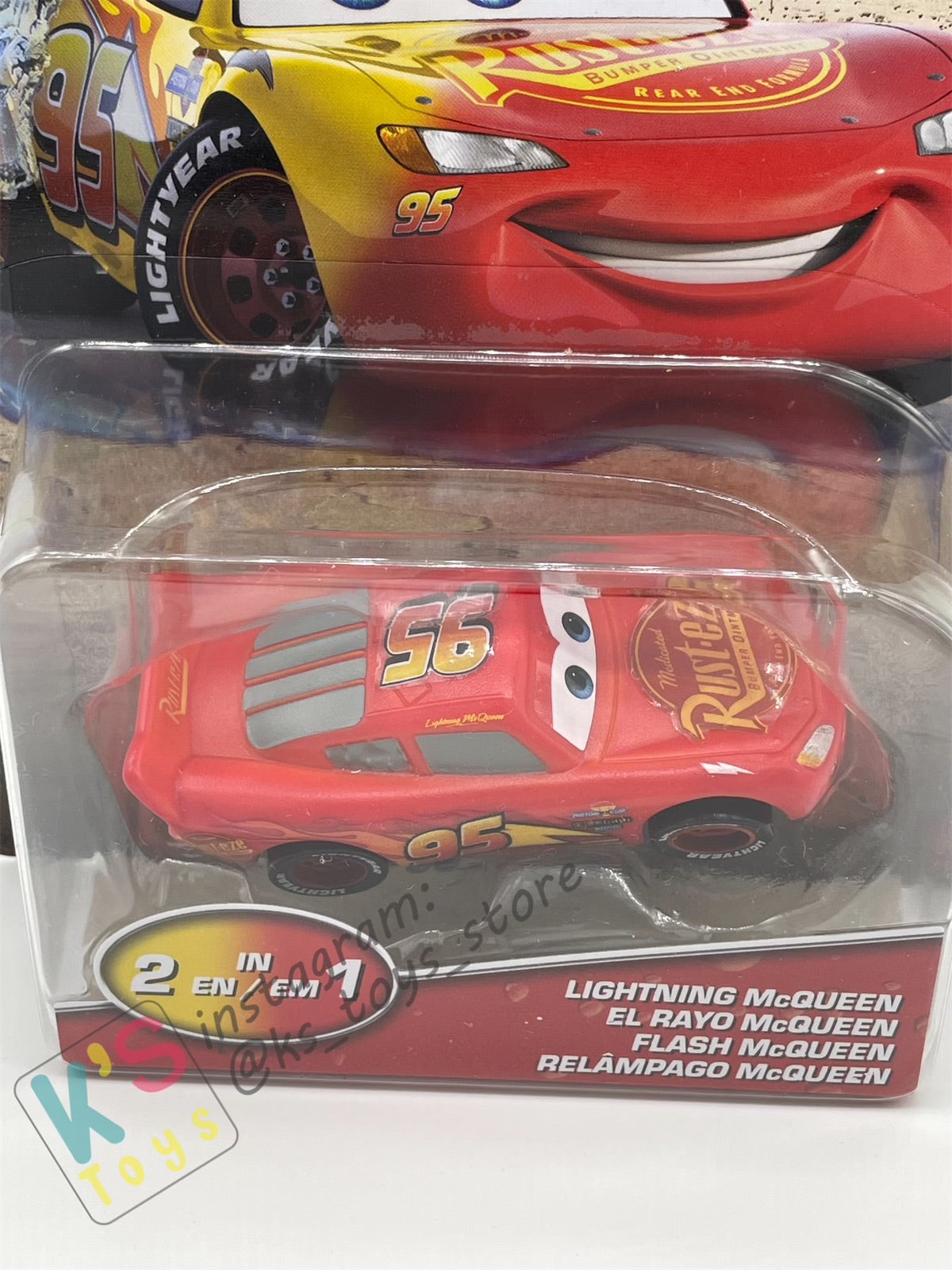 COLOR CHANGERS Disney Pixar Cars by MATTEL, LIGHTNING MCQUEEN CARS 3 (RED/YELLOW) - 2023 RELEASE - BNIP