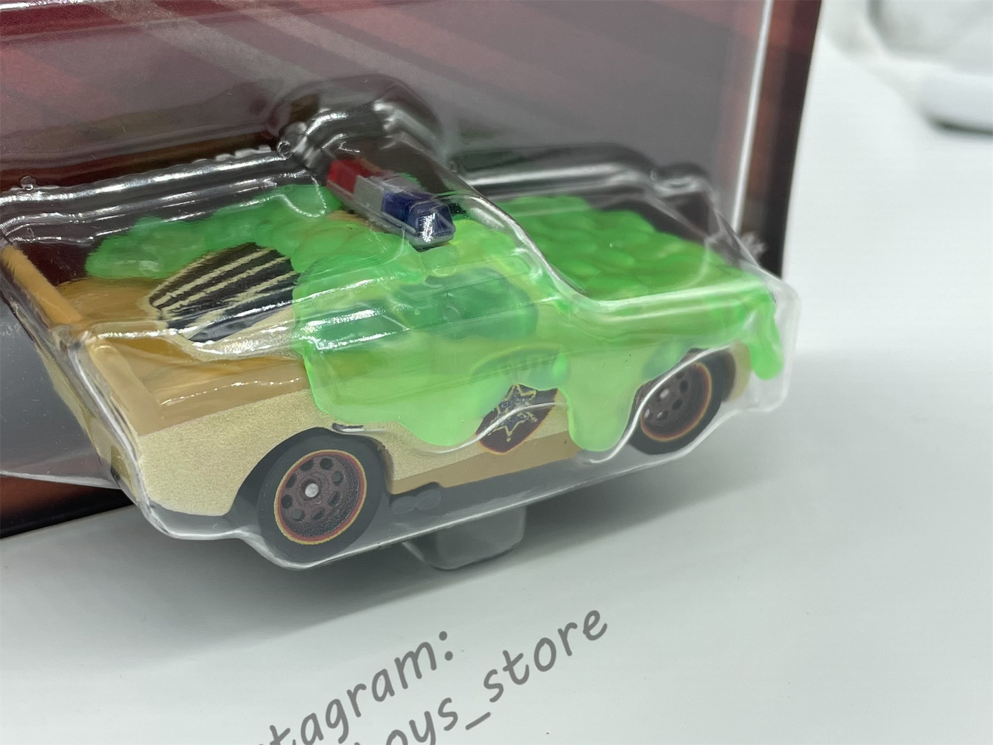 DISNEY PIXAR CARS BY MATTEL, SLIME LIGHTNING MCQUEEN DEPUTY HAZARD - 2024 NEW RELEASED - BNIP