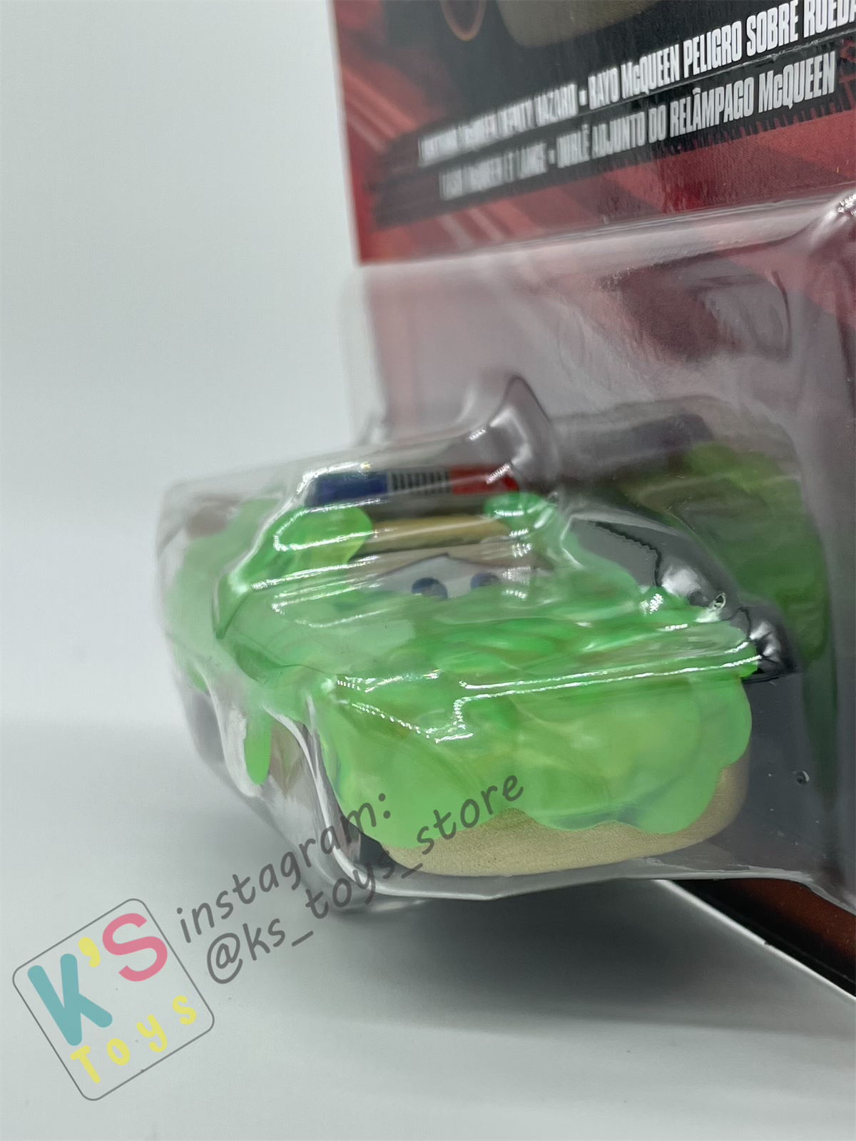 DISNEY PIXAR CARS BY MATTEL, SLIME LIGHTNING MCQUEEN DEPUTY HAZARD - 2024 NEW RELEASED - BNIP