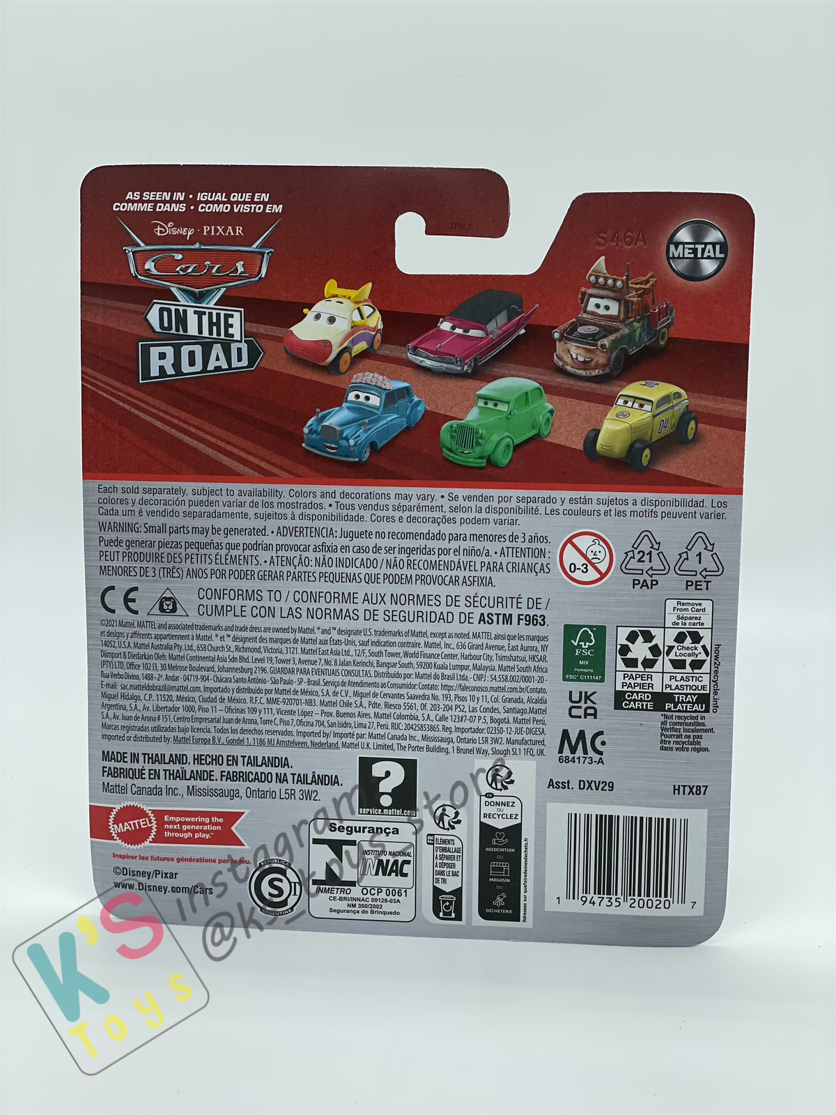 DISNEY PIXAR CARS BY MATTEL, SLIME LIGHTNING MCQUEEN DEPUTY HAZARD - 2024 NEW RELEASED - BNIP