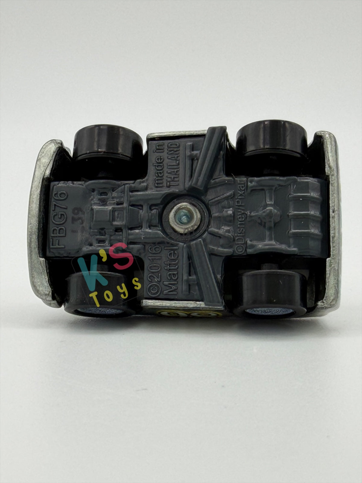 Loose Mini Racers Pixar Disney Cars, SILVER CHICK HICKS - Mint / Near Mint Condition