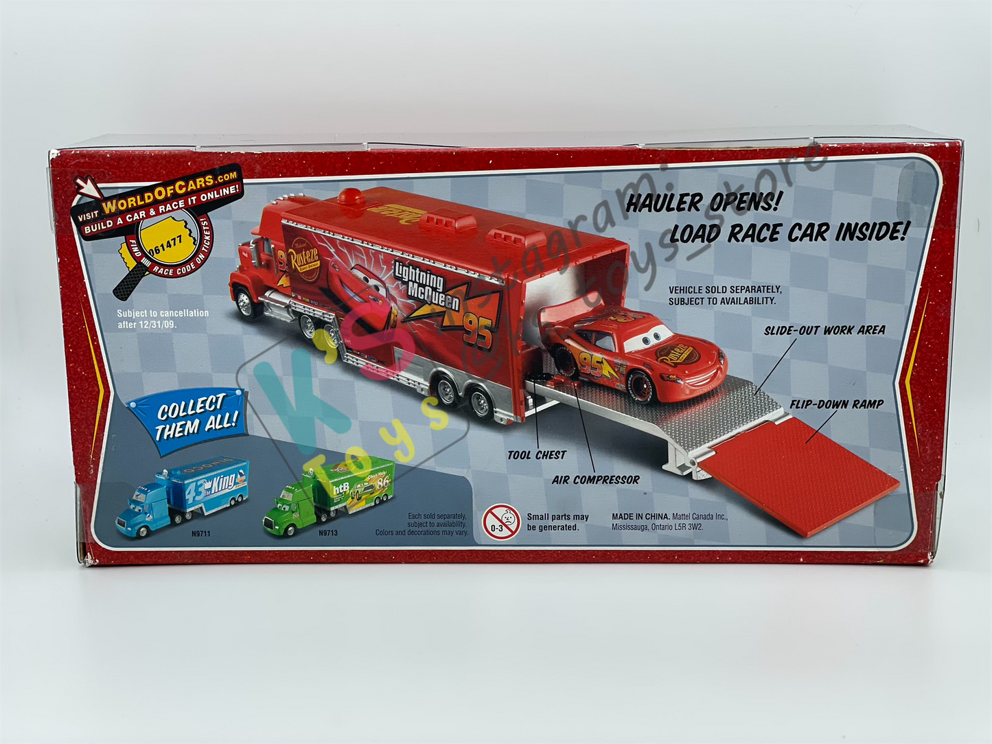 Haulers Disney Pixar Cars by Mattel, MACK - Cars 1, Race ORama - BNIP