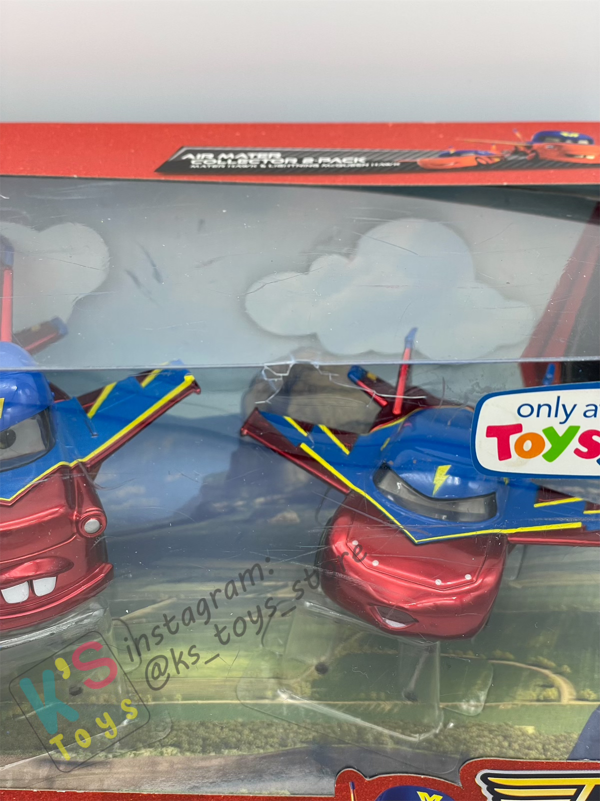 DISNEY PIXAR CARS - AIR MATER COLLECTOR 2-PACK / GIFT SET EXCLUSIVE METALLIC FINISH - MATER HAWK AND LIGHTNING MCQUEEN HAWK - BNIB