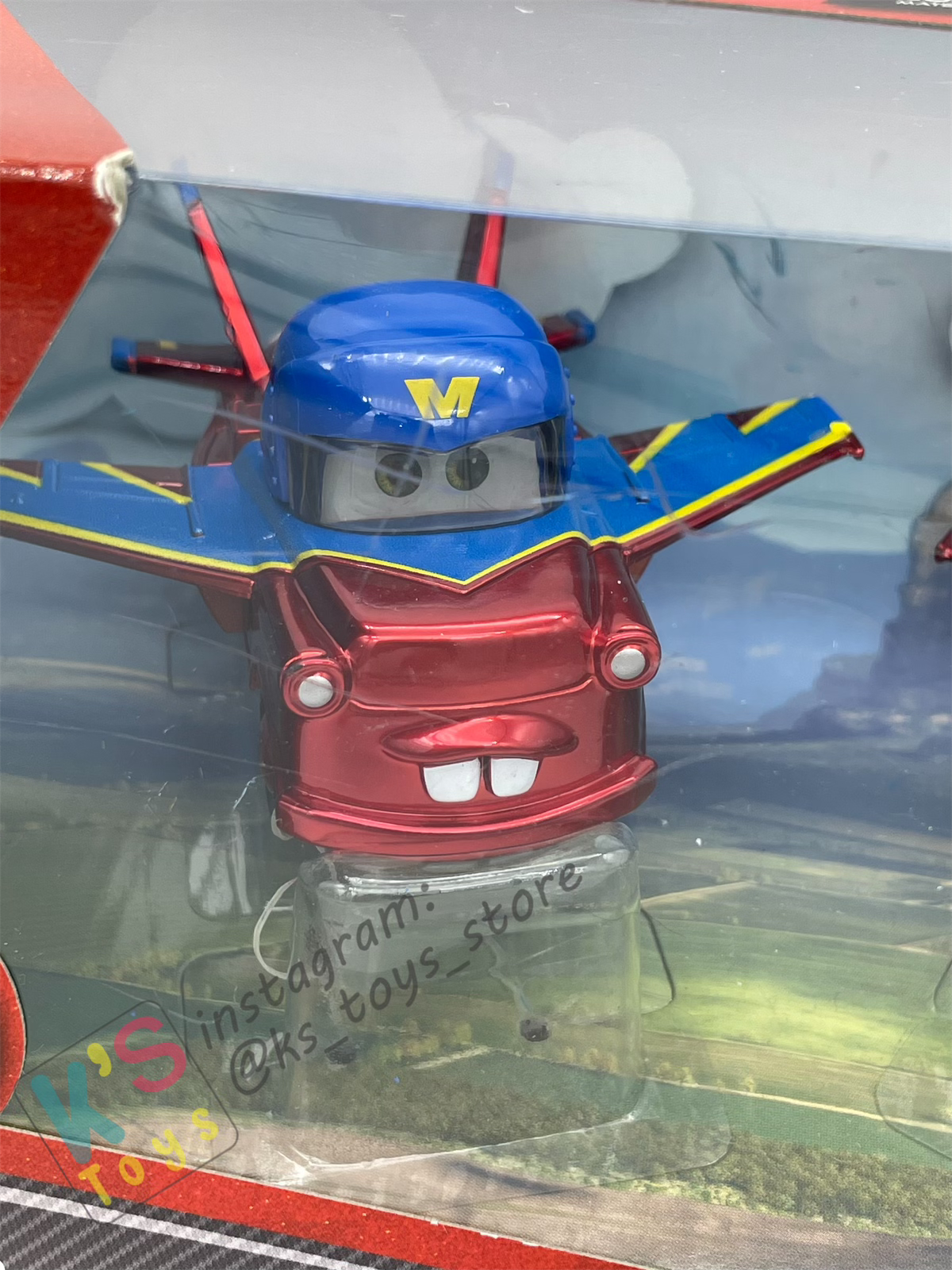DISNEY PIXAR CARS - AIR MATER COLLECTOR 2-PACK / GIFT SET EXCLUSIVE METALLIC FINISH - MATER HAWK AND LIGHTNING MCQUEEN HAWK - BNIB