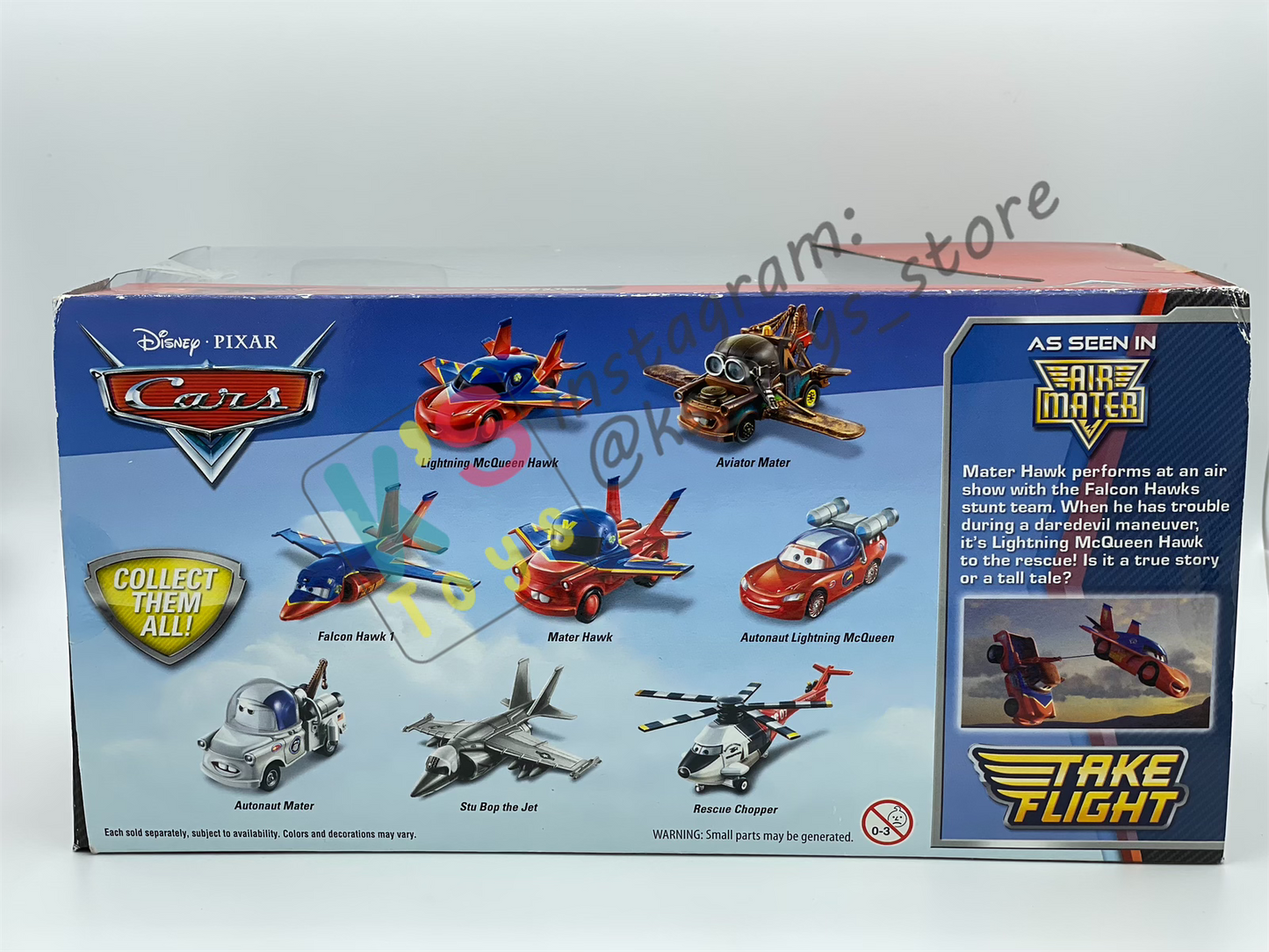 DISNEY PIXAR CARS - AIR MATER COLLECTOR 2-PACK / GIFT SET EXCLUSIVE METALLIC FINISH - MATER HAWK AND LIGHTNING MCQUEEN HAWK - BNIB