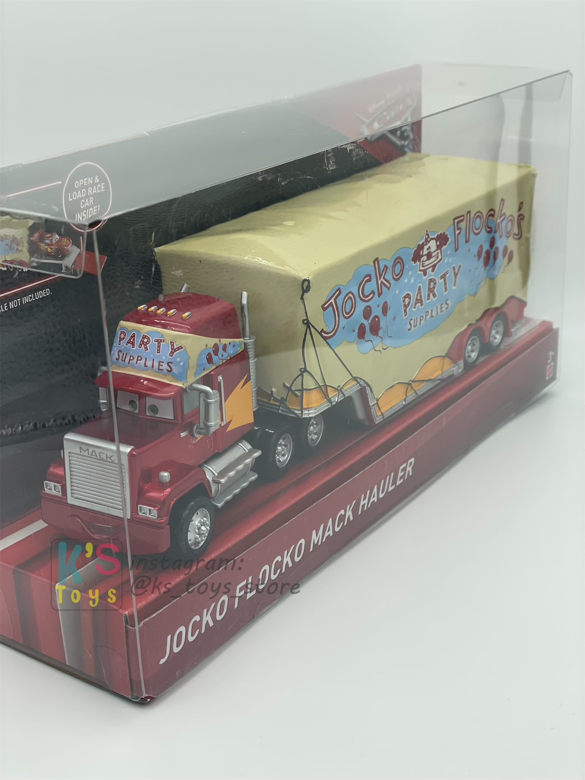 Hauler Disney Pixar Cars by Mattel, Mack Jocko Hauler - BNIP