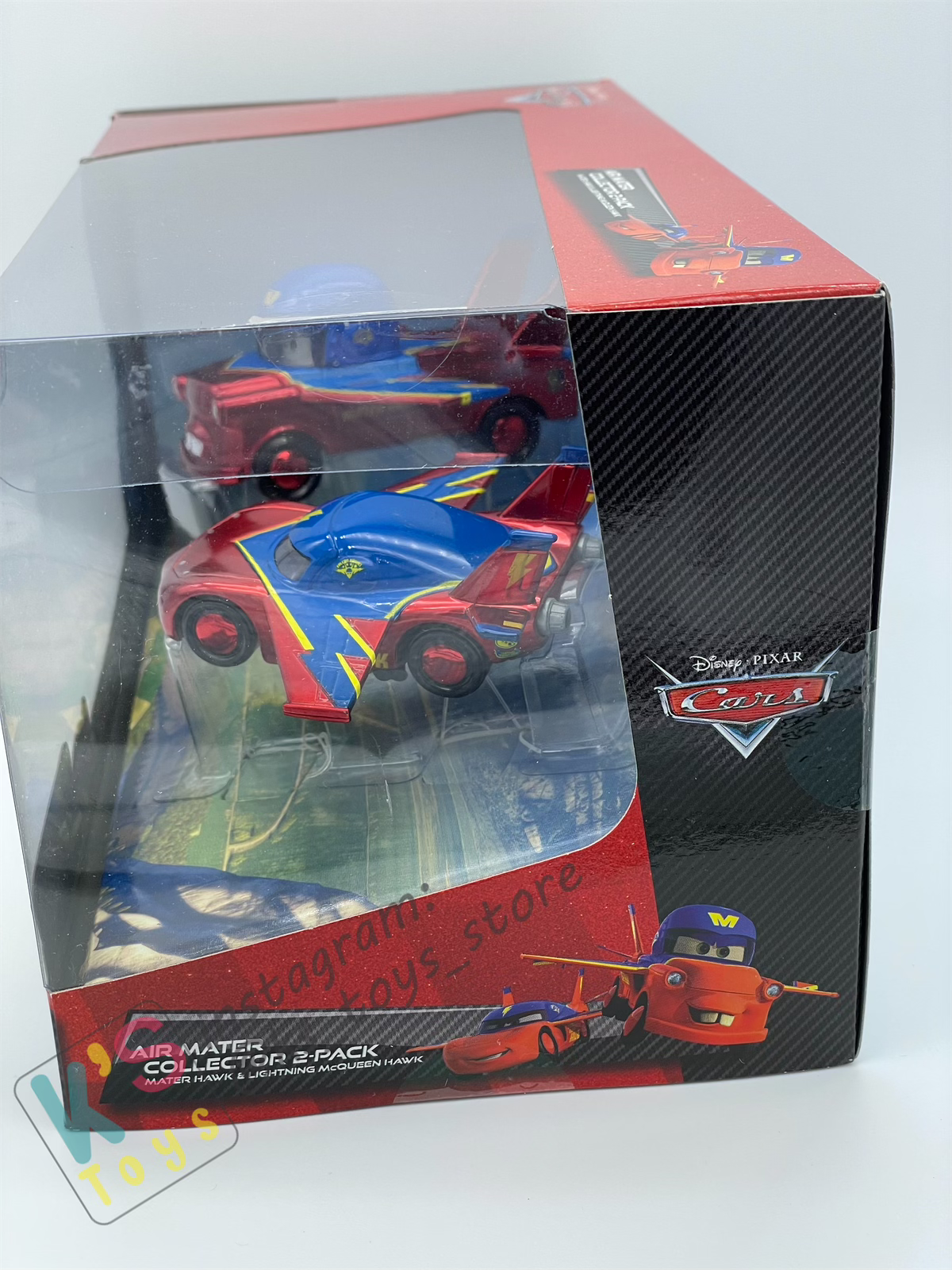 RARE DISNEY PIXAR CARS - AIR MATER COLLECTOR 2-PACK / GIFT SET EXCLUSIVE METALLIC FINISH - MATER HAWK AND LIGHTNING MCQUEEN HAWK - BNIB