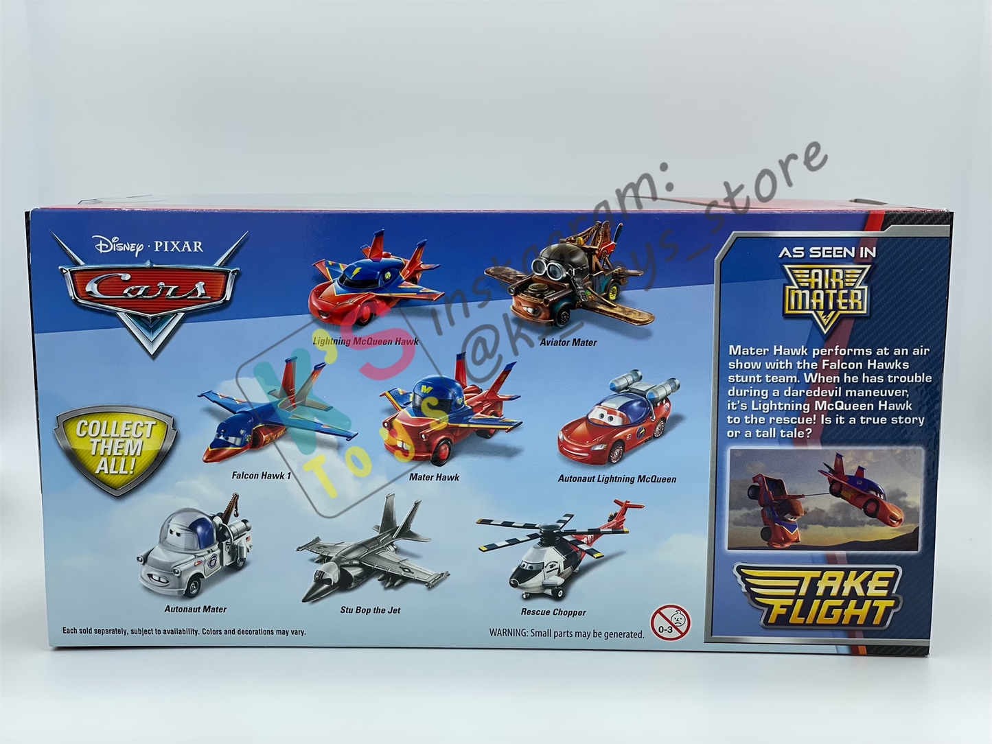 RARE DISNEY PIXAR CARS - AIR MATER COLLECTOR 2-PACK / GIFT SET EXCLUSIVE METALLIC FINISH - MATER HAWK AND LIGHTNING MCQUEEN HAWK - BNIB