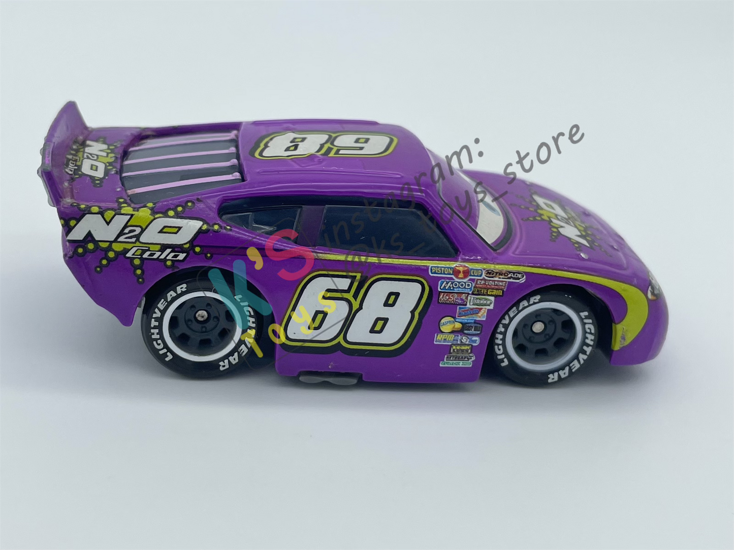 PRE-OWNED / LOOSE DISNEY PIXAR CARS - "MANNY FLYWHEEL N2O COLA" PISTON CUP SERIES - PLAYED IN GOOD CONDITION