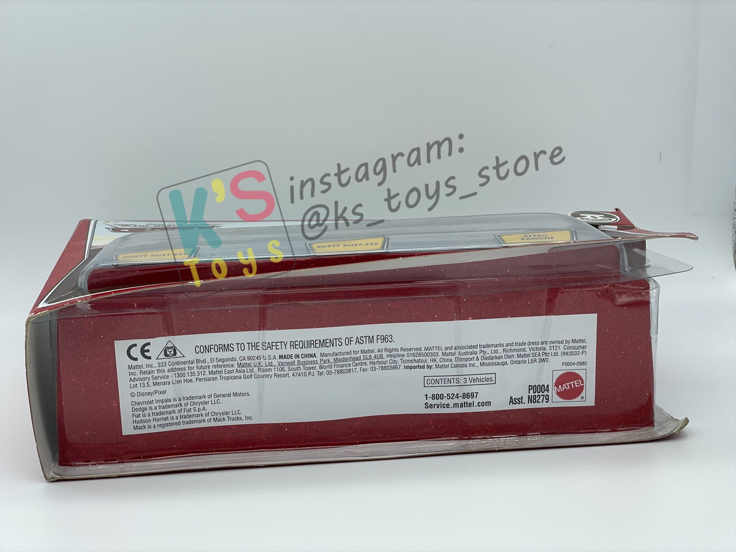 STORY TELLERS DISNEY PIXAR CARS BY MATTEL, 3 PACK "DUSTY RUST-EZE, RUSTY RUST-EZE AND RETRO RAMONE" - BNIP