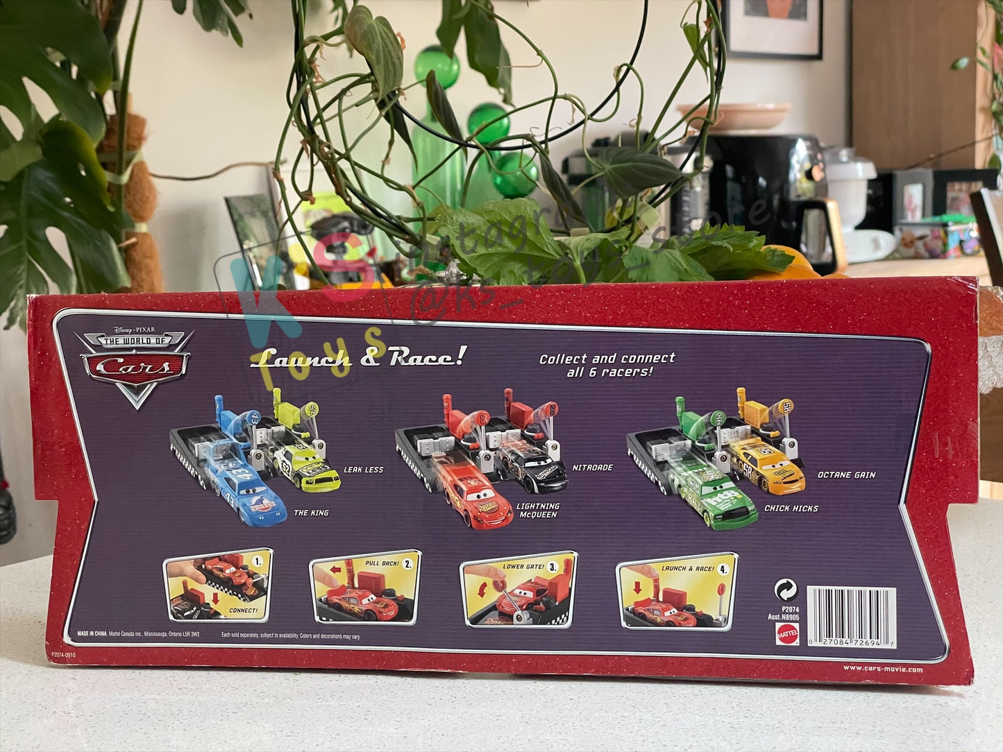 Disney Pixar Cars 1:55 by MATTEL, VALUE 2-PACK "PIT RACE-OFF LIGHTNING MCQUEEN CARS 1 AND NITROADE" LAUCNH AND RACE SERIES - RACE ORAMA - BNIP