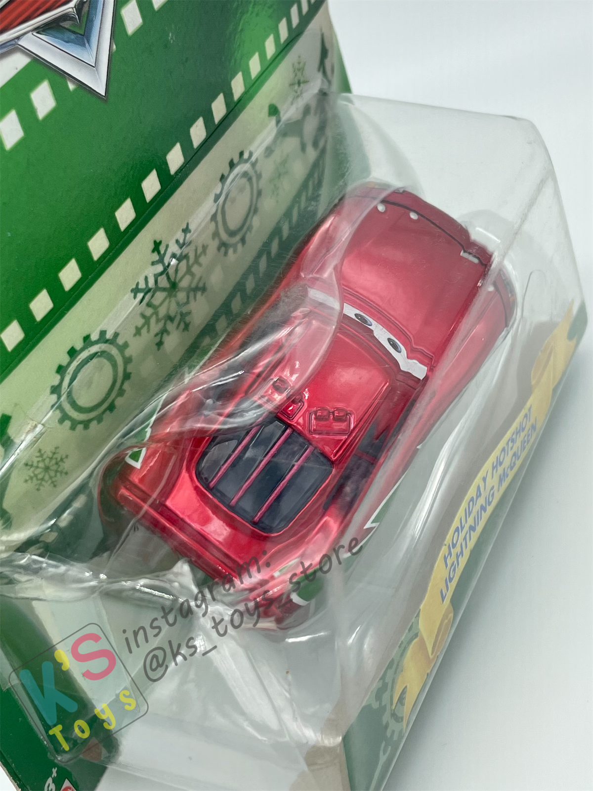 Christmas Ball LIGHTNING MCQUEEN, HOLIDAY HOTSHOT Die Cast 1:55 Disney Pixar Cars by Mattel, BNIP