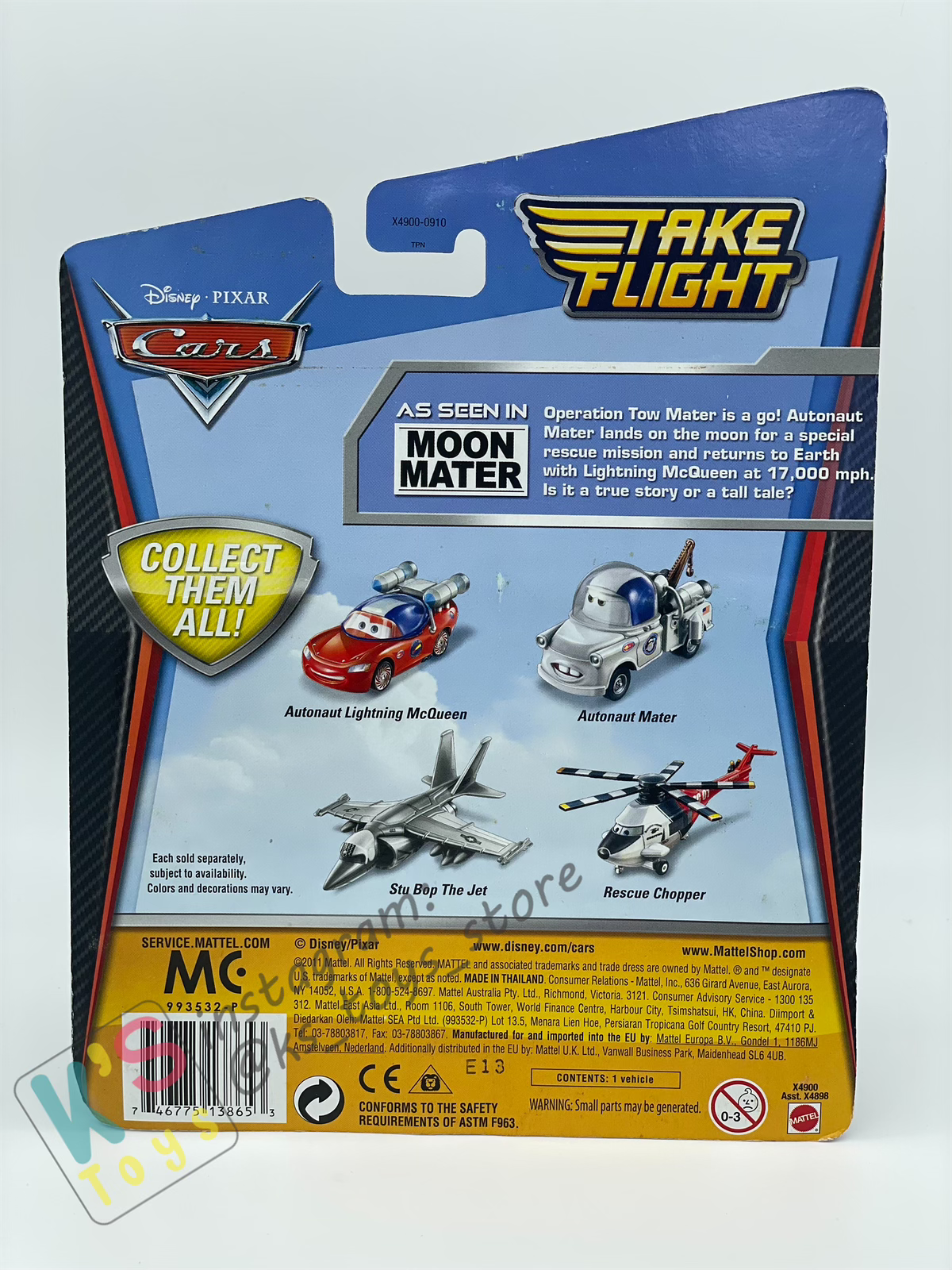 DELUXE DISNEY PIXAR CARS, 1:55 - AUTONAUT MATER - TAKE FLIGHT SERIES - BNIP
