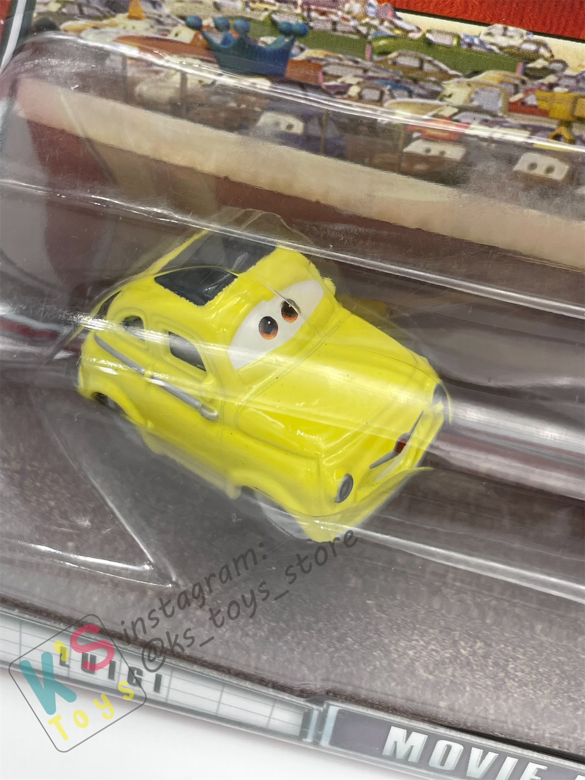 Disney Pixar Cars 1:55 by Mattel 2-Pack MOVIE MOMENTS, LUIGI & FERRARI F430 - BNIP
