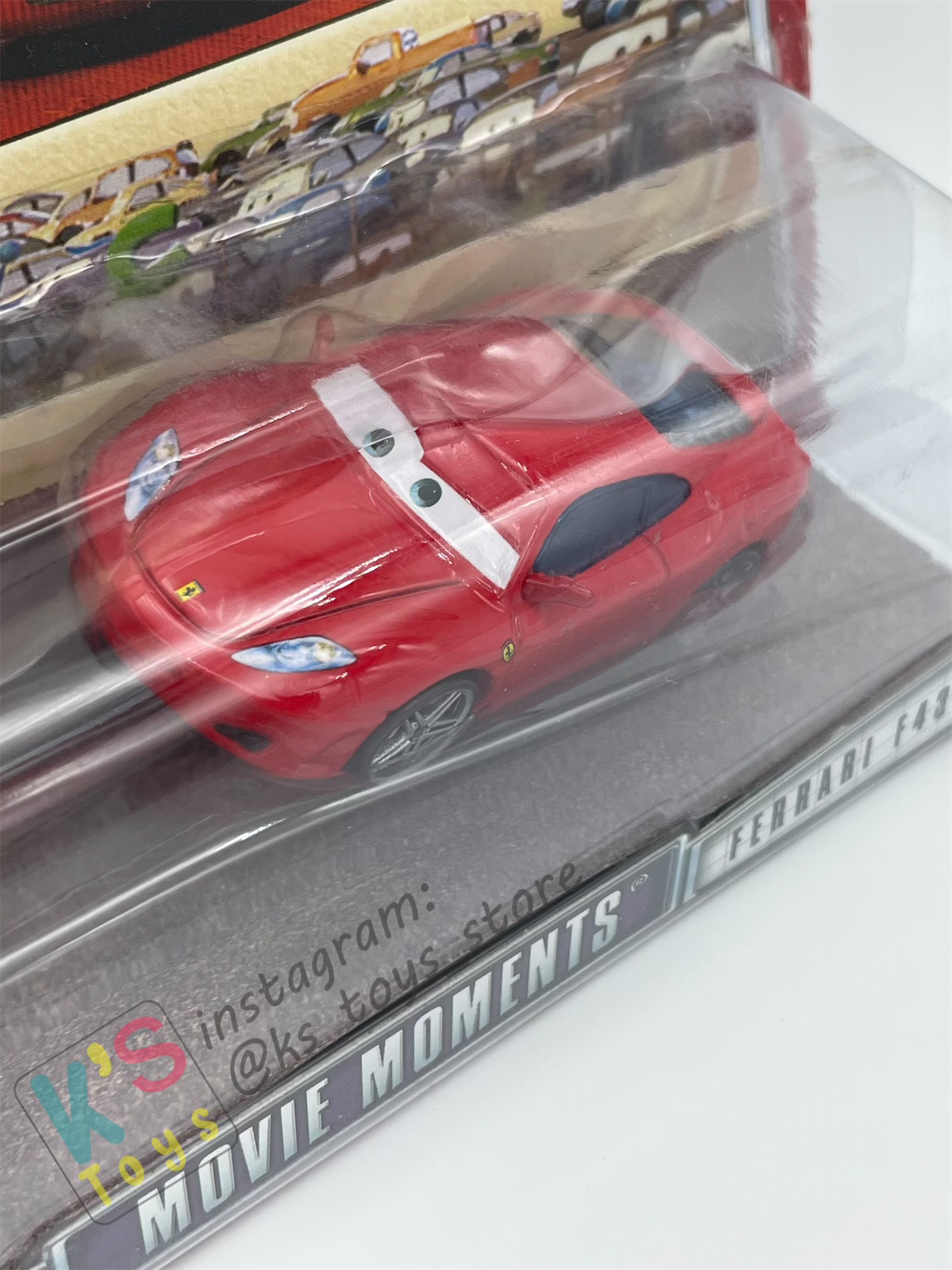 Disney Pixar Cars 1:55 by Mattel 2-Pack MOVIE MOMENTS, LUIGI & FERRARI F430 - BNIP