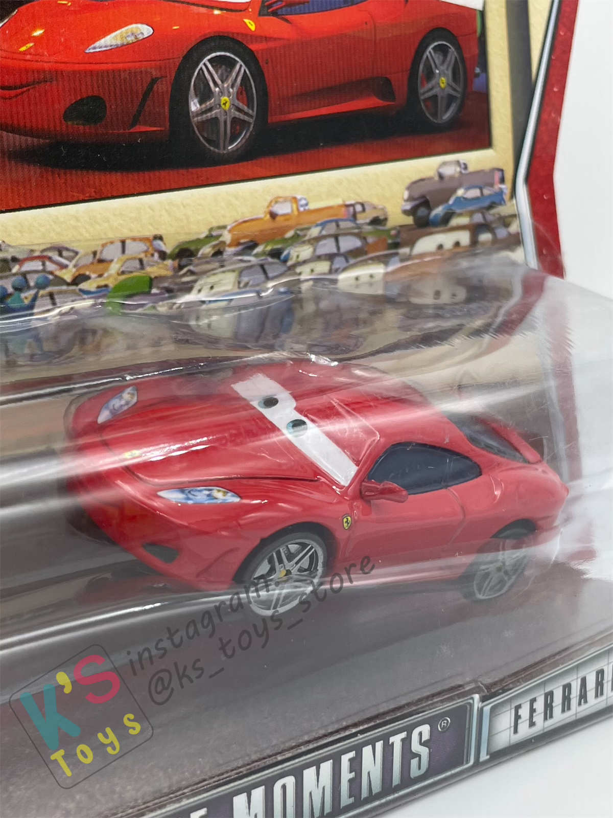 Disney Pixar Cars 1:55 by Mattel 2-Pack MOVIE MOMENTS, LUIGI & FERRARI F430 - BNIP